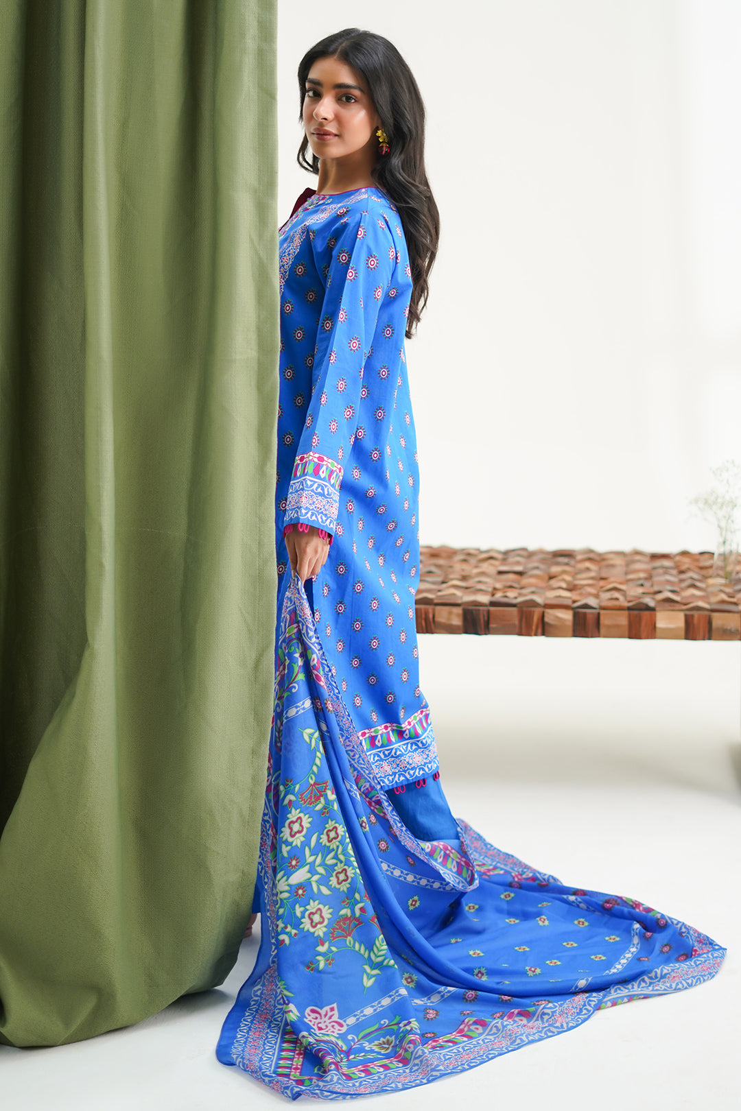 Zellbury | Unstitched 3 Piece Lawn | Shirt Shalwar Dupatta - 1326 - by - Libasekhas UK - Registered Vendor of : Zellbury Women - 100% Original Designer Dresss