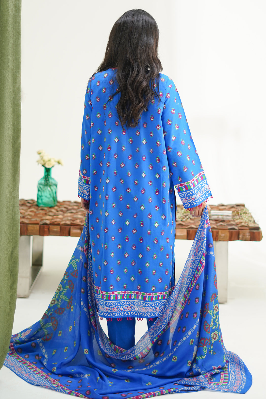 Zellbury | Unstitched 3 Piece Lawn | Shirt Shalwar Dupatta - 1326 - by - Libasekhas UK - Registered Vendor of : Zellbury Women - 100% Original Designer Dresss