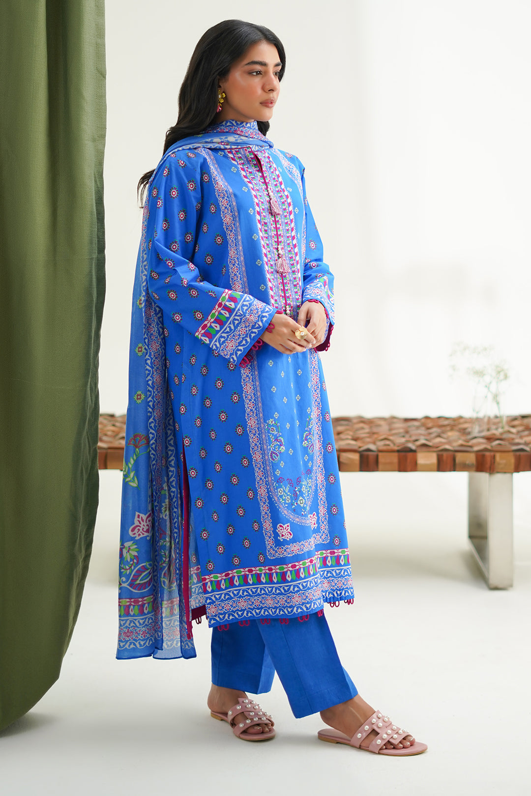 Zellbury | Unstitched 3 Piece Lawn | Shirt Shalwar Dupatta - 1326 - by - Libasekhas UK - Registered Vendor of : Zellbury Women - 100% Original Designer Dresss