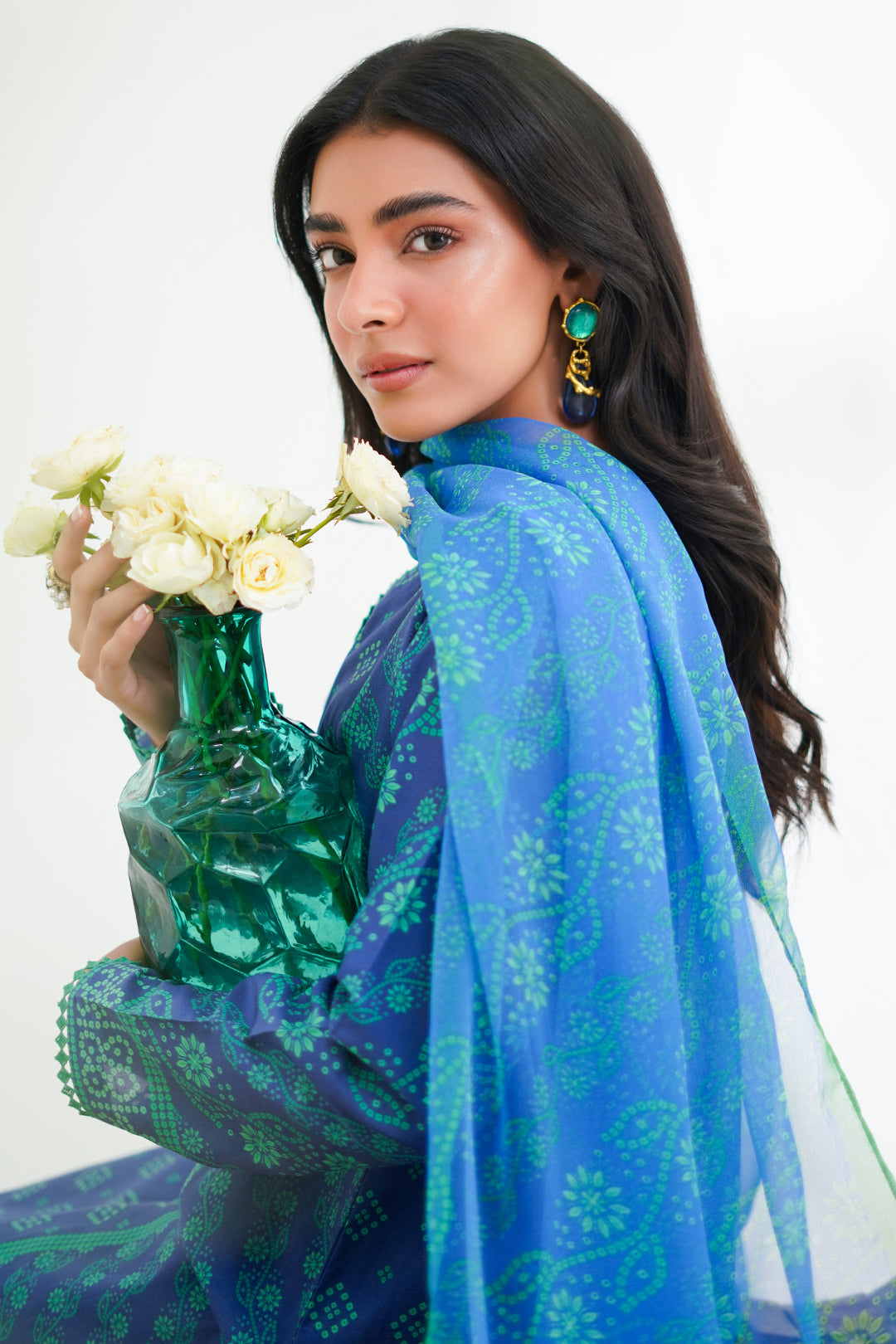 Zellbury | Unstitched 3 Piece Lawn | Shirt Shalwar Dupatta - 1417 - by - Libasekhas UK - Registered Vendor of : Zellbury Women - 100% Original Designer Dresss