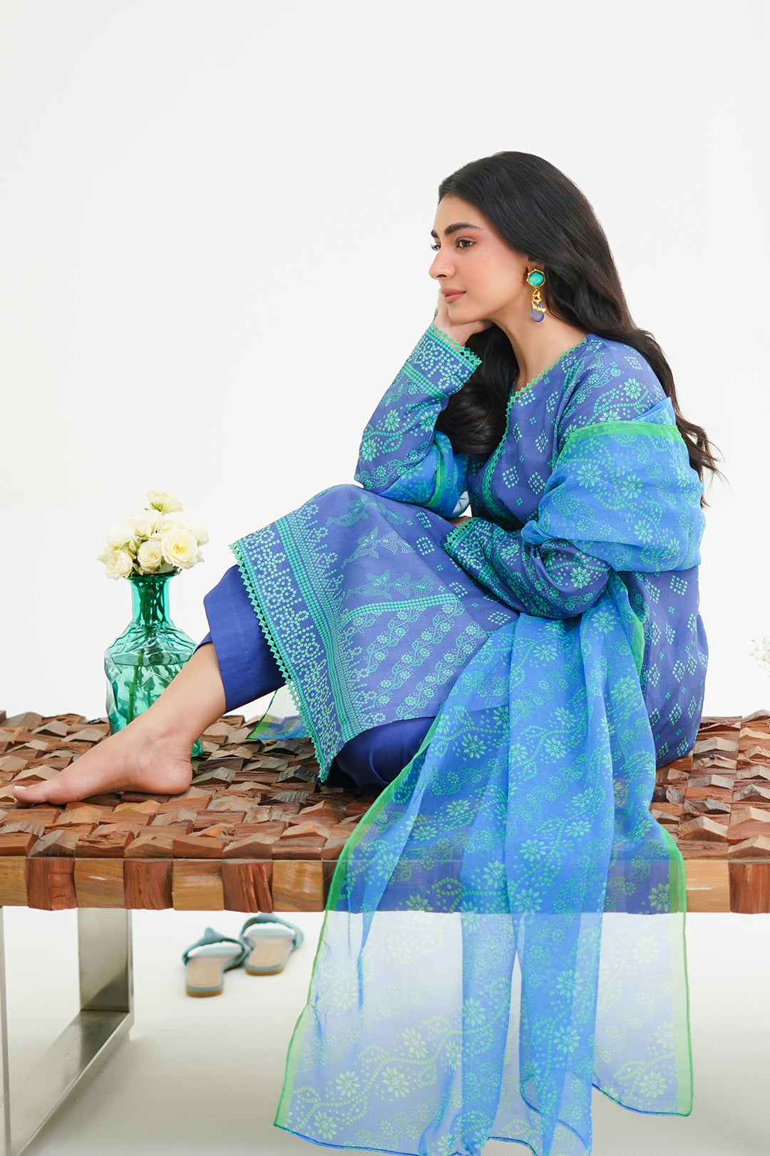 Zellbury | Unstitched 3 Piece Lawn | Shirt Shalwar Dupatta - 1417 - by - Libasekhas UK - Registered Vendor of : Zellbury Women - 100% Original Designer Dresss