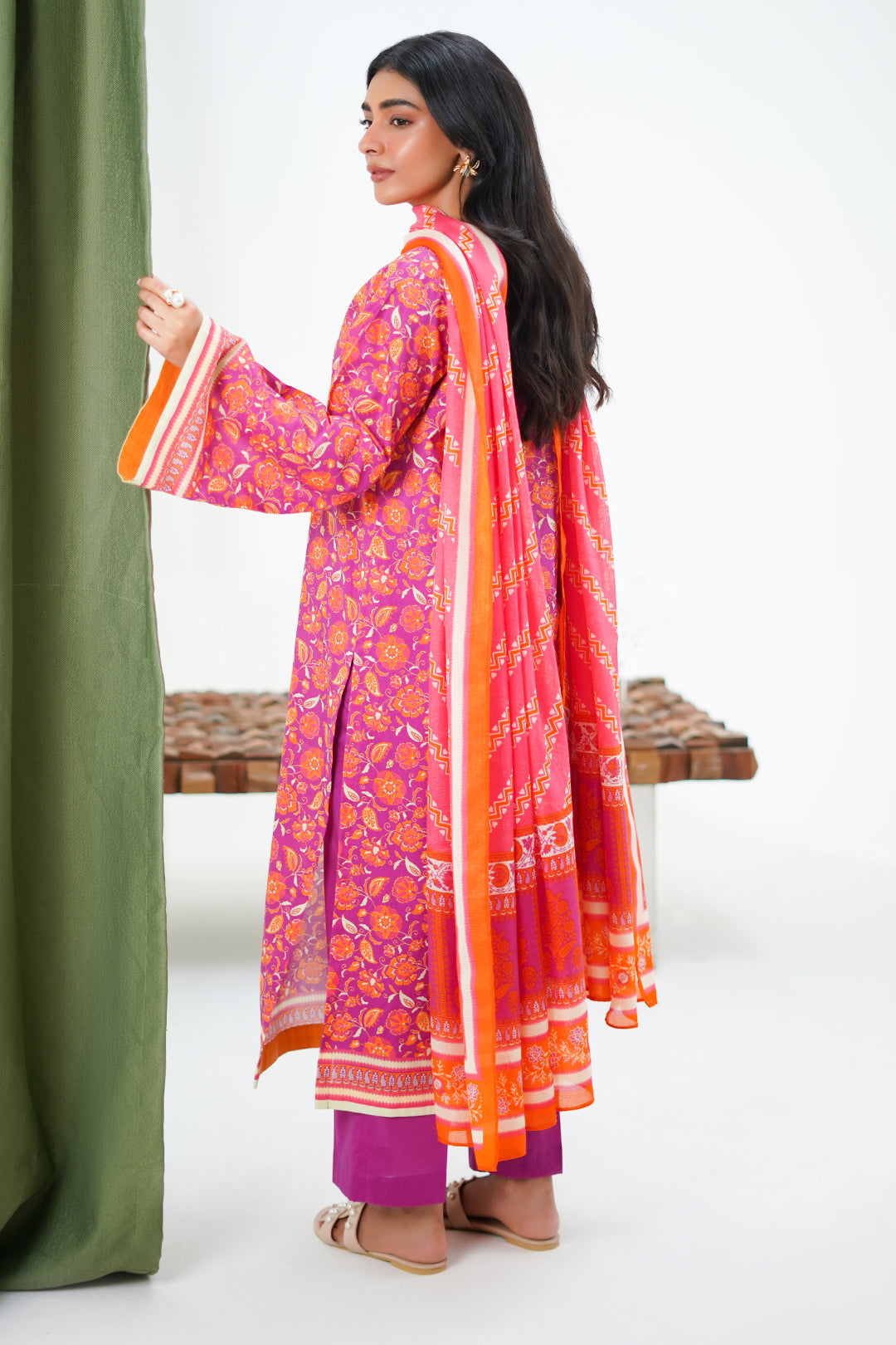 Zellbury | Unstitched 3 Piece Lawn | Shirt Shalwar Dupatta - 1421 - by - Libasekhas UK - Registered Vendor of : Zellbury Women - 100% Original Designer Dresss