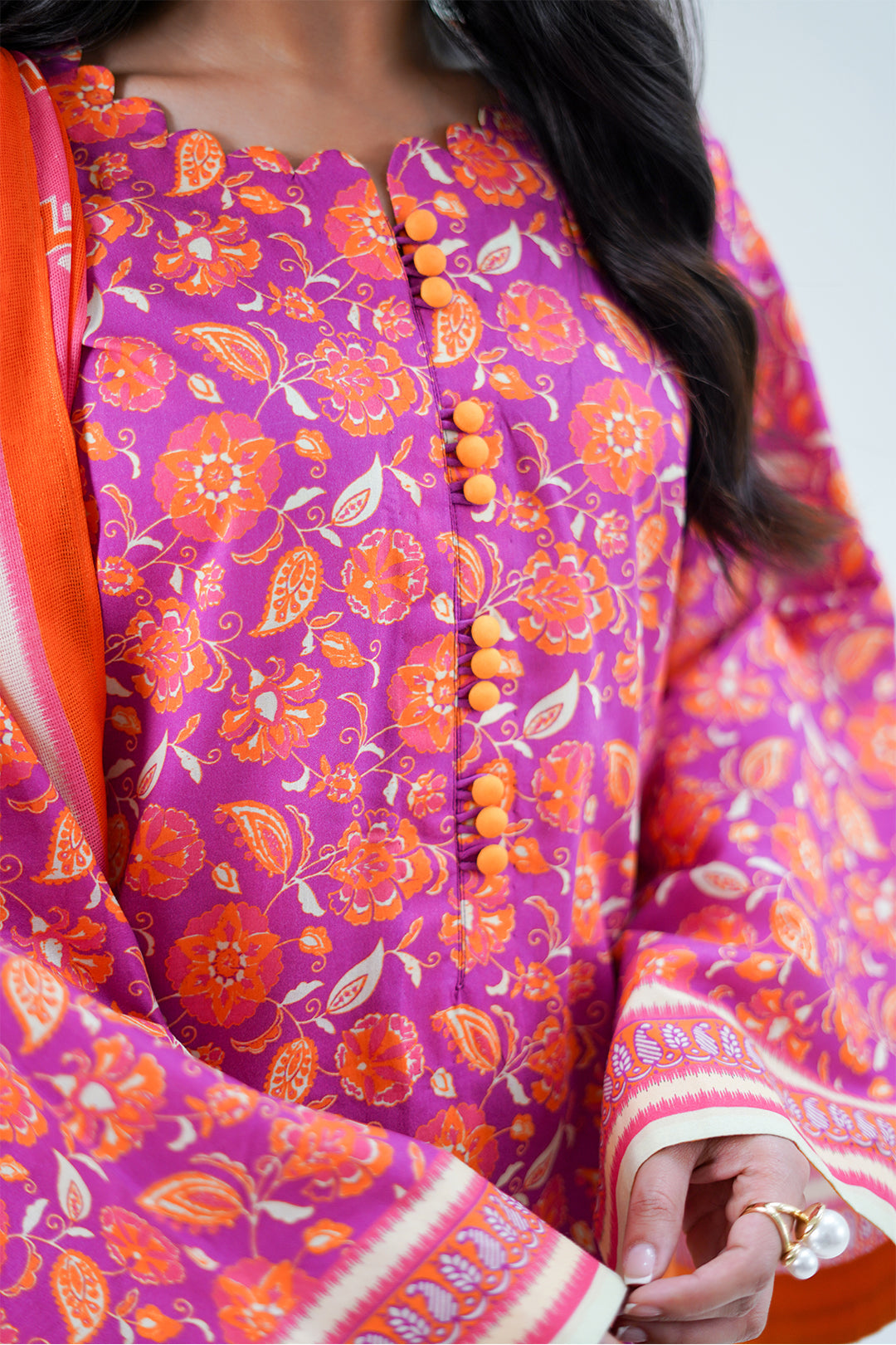 Zellbury | Unstitched 3 Piece Lawn | Shirt Shalwar Dupatta - 1421 - by - Libasekhas UK - Registered Vendor of : Zellbury Women - 100% Original Designer Dresss