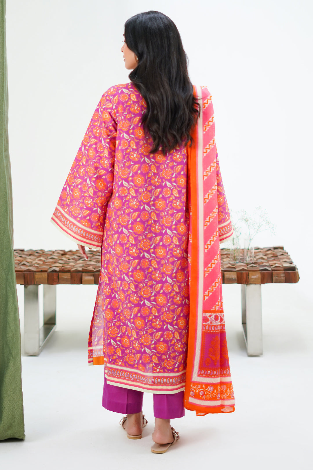 Zellbury | Unstitched 3 Piece Lawn | Shirt Shalwar Dupatta - 1421 - by - Libasekhas UK - Registered Vendor of : Zellbury Women - 100% Original Designer Dresss