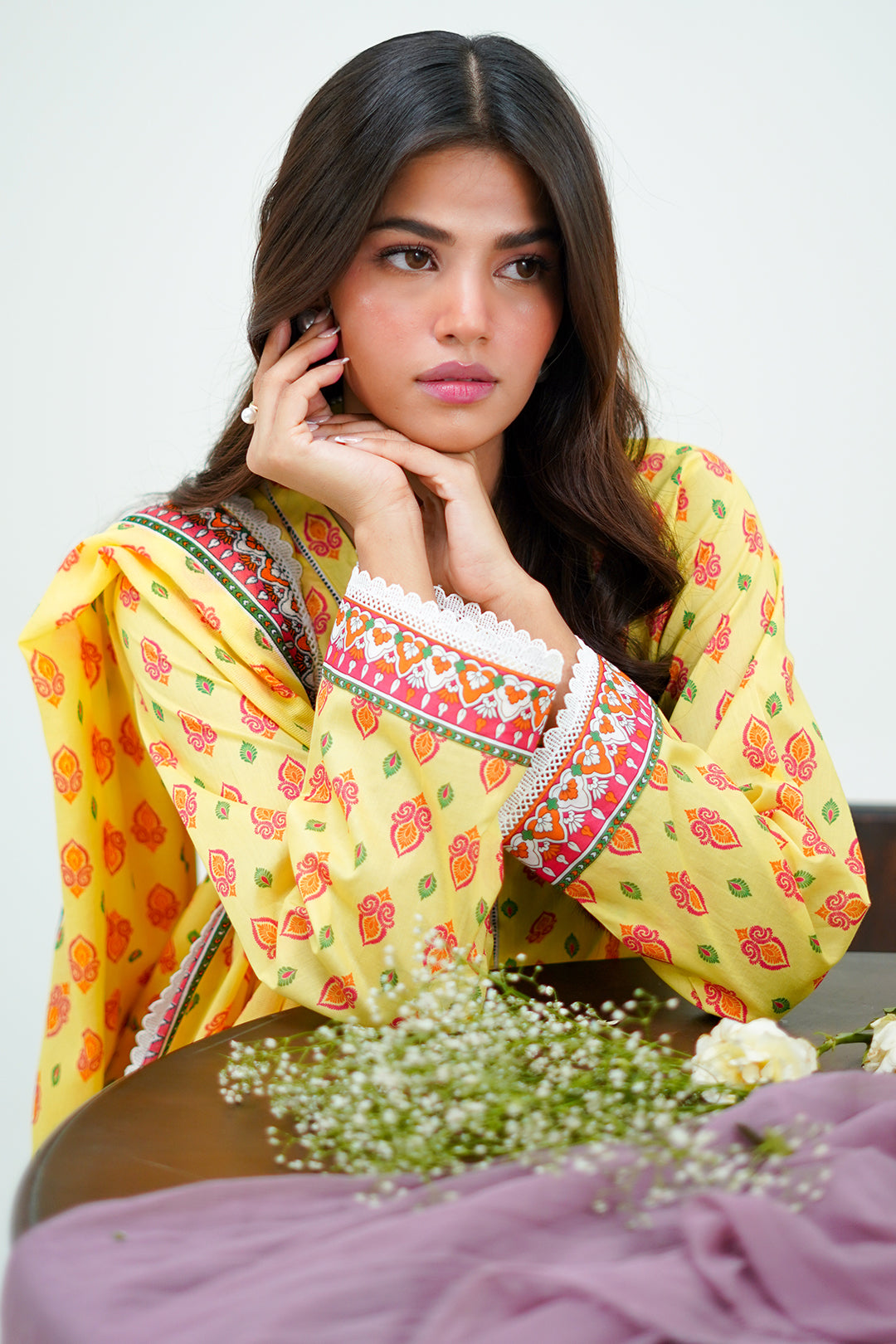 Zellbury | Unstitched 3 Piece Lawn | Shirt Shalwar Dupatta - 1503 - by - Libasekhas UK - Registered Vendor of : Zellbury Women - 100% Original Designer Dresss