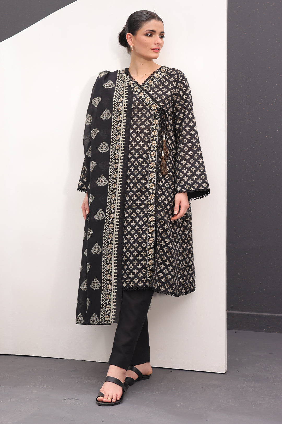 Zellbury | Unstitched 3 Piece Lawn | Shirt Shalwar Dupatta - 1507 - by - Libasekhas UK - Registered Vendor of : Zellbury Women - 100% Original Designer Dresss