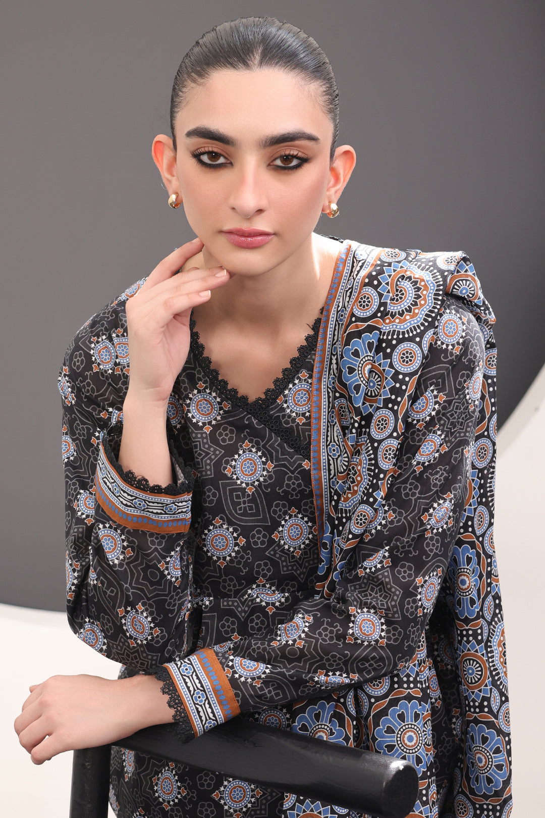Zellbury | Unstitched 3 Piece Lawn | Shirt Shalwar Dupatta - 1508 - by - Libasekhas UK - Registered Vendor of : Zellbury Women - 100% Original Designer Dresss