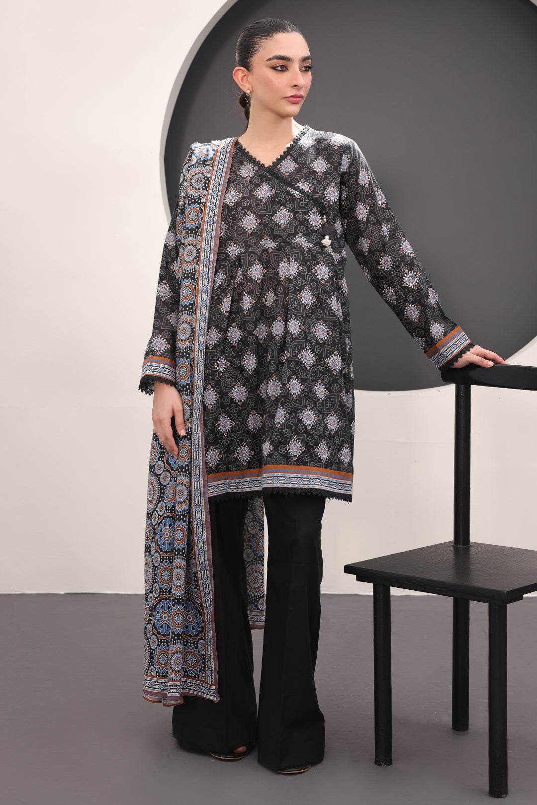 Zellbury | Unstitched 3 Piece Lawn | Shirt Shalwar Dupatta - 1508 - by - Libasekhas UK - Registered Vendor of : Zellbury Women - 100% Original Designer Dresss