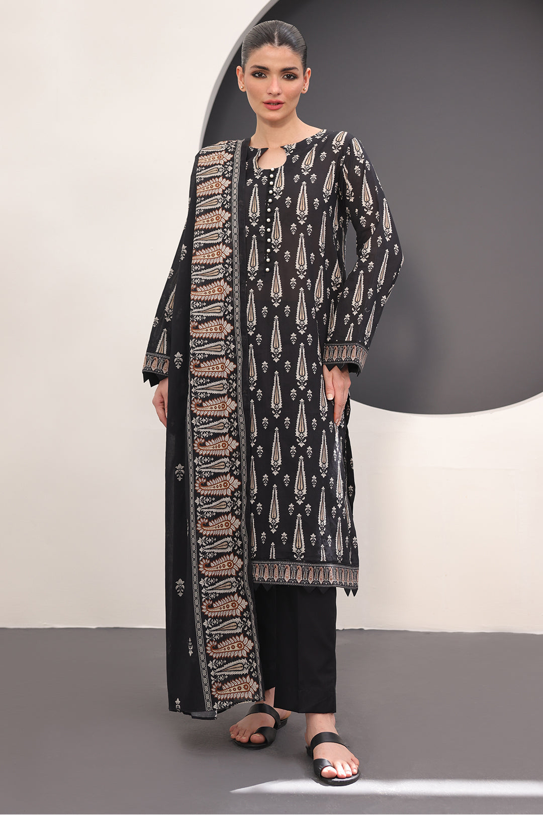 Zellbury | Unstitched 3 Piece Lawn | Shirt Shalwar Dupatta - 1517 - by - Libasekhas UK - Registered Vendor of : Zellbury Women - 100% Original Designer Dresss