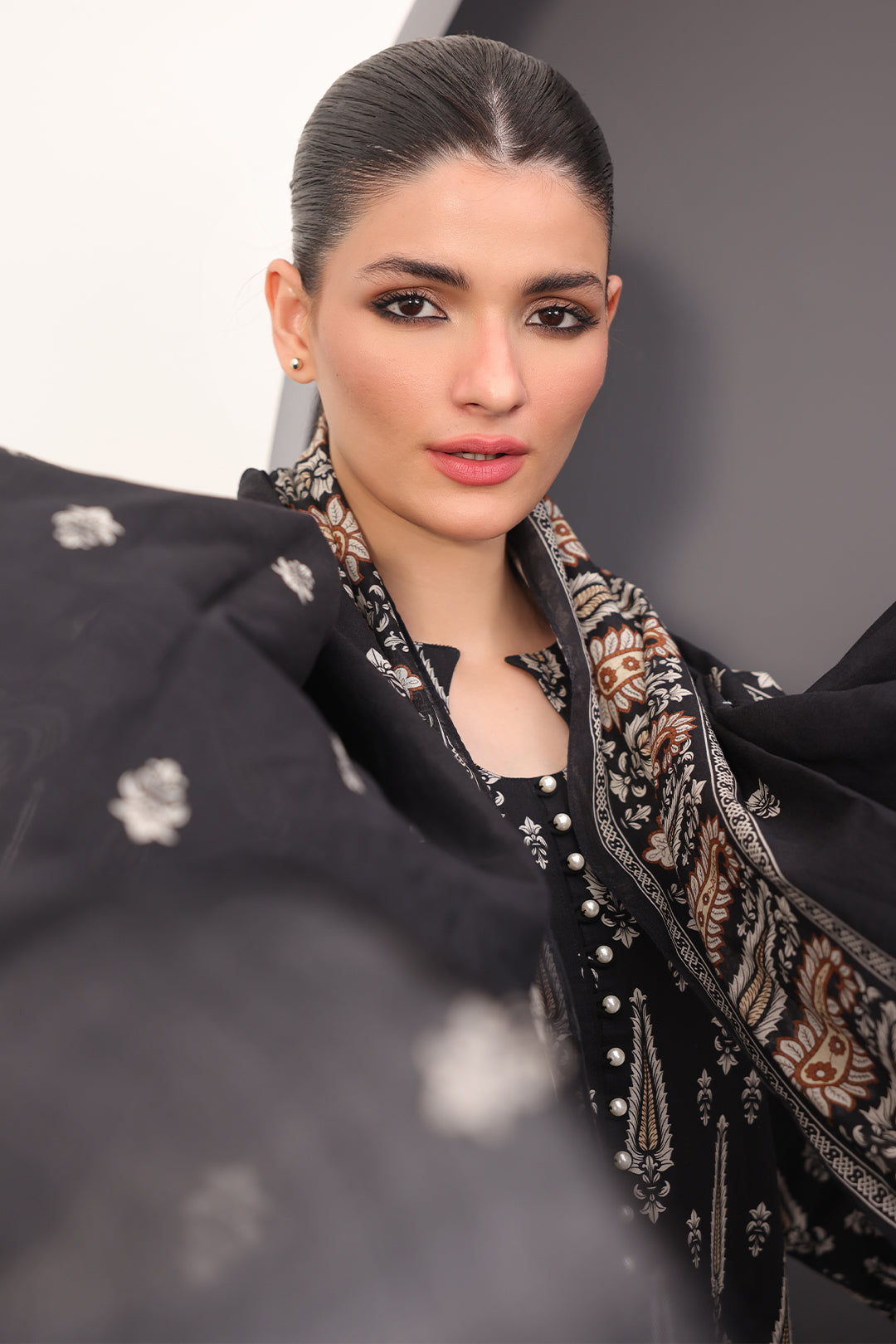 Zellbury | Unstitched 3 Piece Lawn | Shirt Shalwar Dupatta - 1517 - by - Libasekhas UK - Registered Vendor of : Zellbury Women - 100% Original Designer Dresss