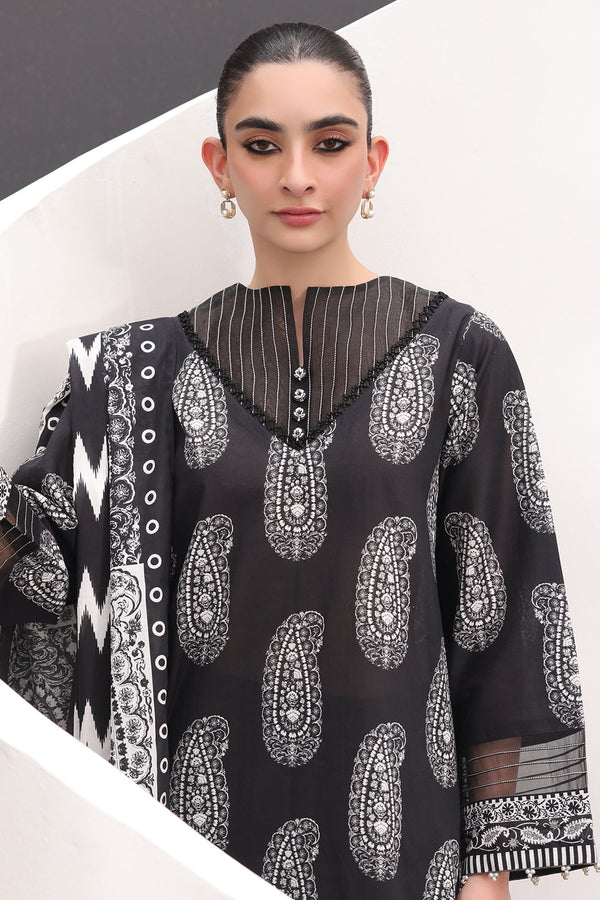 Zellbury | Unstitched 3 Piece Lawn | Shirt Shalwar Dupatta - 1525 - by - Libasekhas UK - Registered Vendor of : Zellbury Women - 100% Original Designer Dresss
