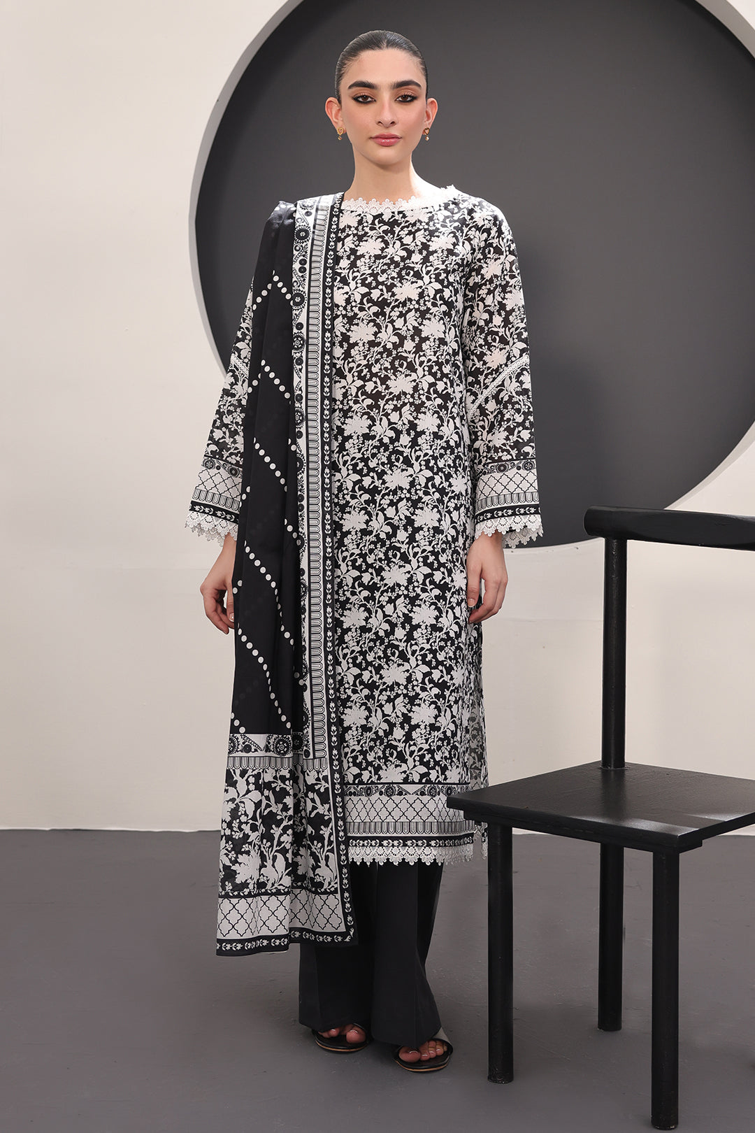 Zellbury | Unstitched 3 Piece Lawn | Shirt Shalwar Dupatta - 1526 - by - Libasekhas UK - Registered Vendor of : Zellbury Women - 100% Original Designer Dresss