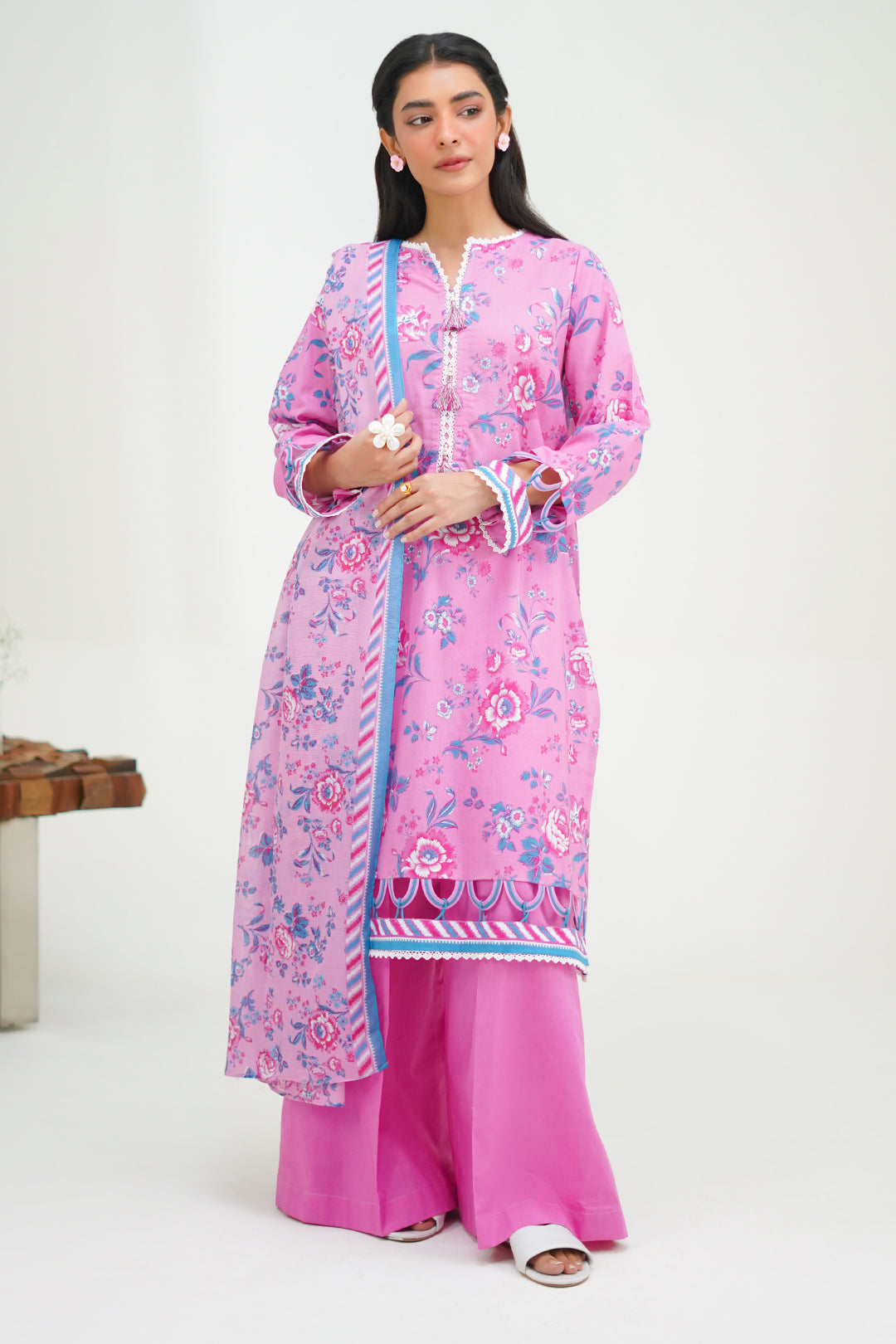 Zellbury | Unstitched 3 Piece Lawn | Shirt Shalwar Dupatta - 1569 - by - Libasekhas UK - Registered Vendor of : Zellbury Women - 100% Original Designer Dresss