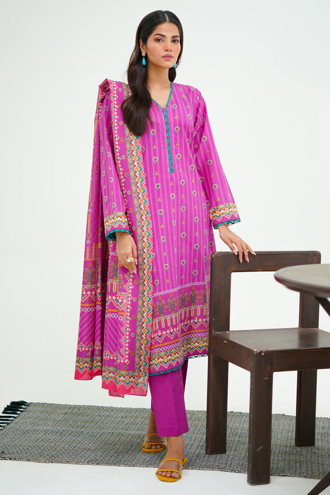 Zellbury | Unstitched 3 Piece Lawn | Shirt Shalwar Dupatta - 1671 - by - Libasekhas UK - Registered Vendor of : Zellbury Women - 100% Original Designer Dresss