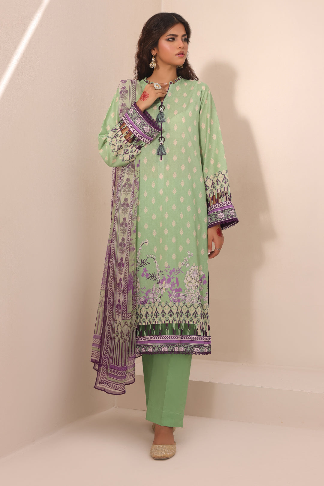 Zellbury | Unstitched 3 Piece Lawn | Shirt Shalwar Dupatta - 1696 - by - Libasekhas UK - Registered Vendor of : Zellbury Women - 100% Original Designer Dresss