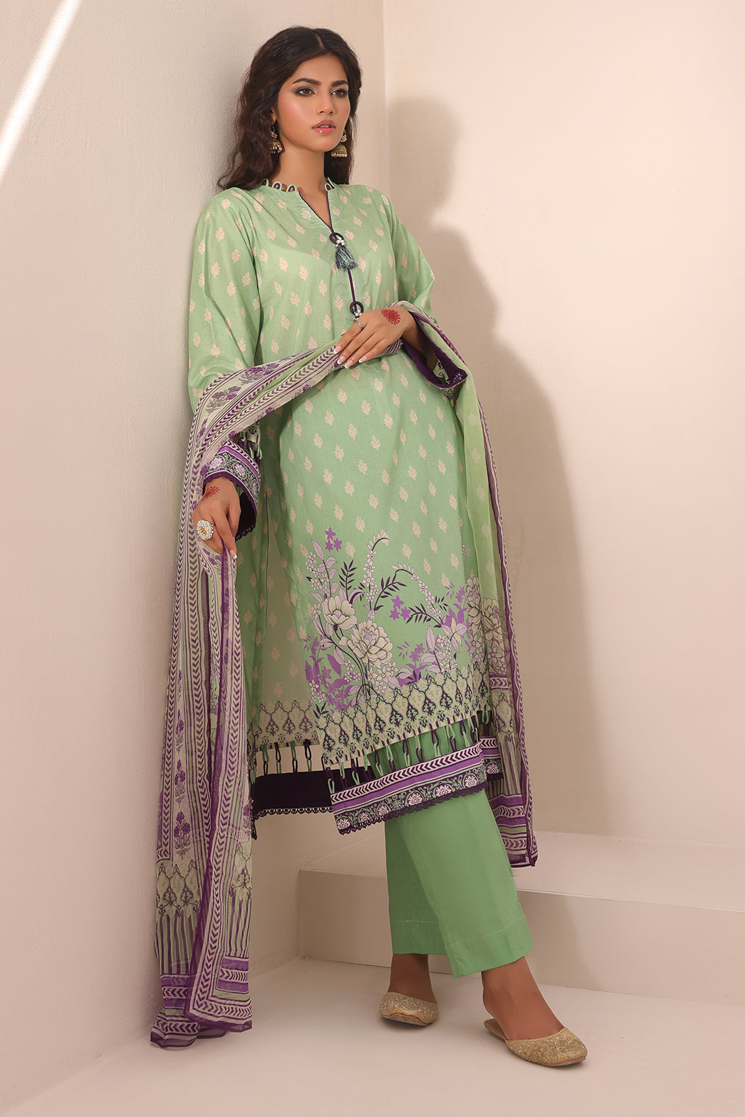 Zellbury | Unstitched 3 Piece Lawn | Shirt Shalwar Dupatta - 1696 - by - Libasekhas UK - Registered Vendor of : Zellbury Women - 100% Original Designer Dresss