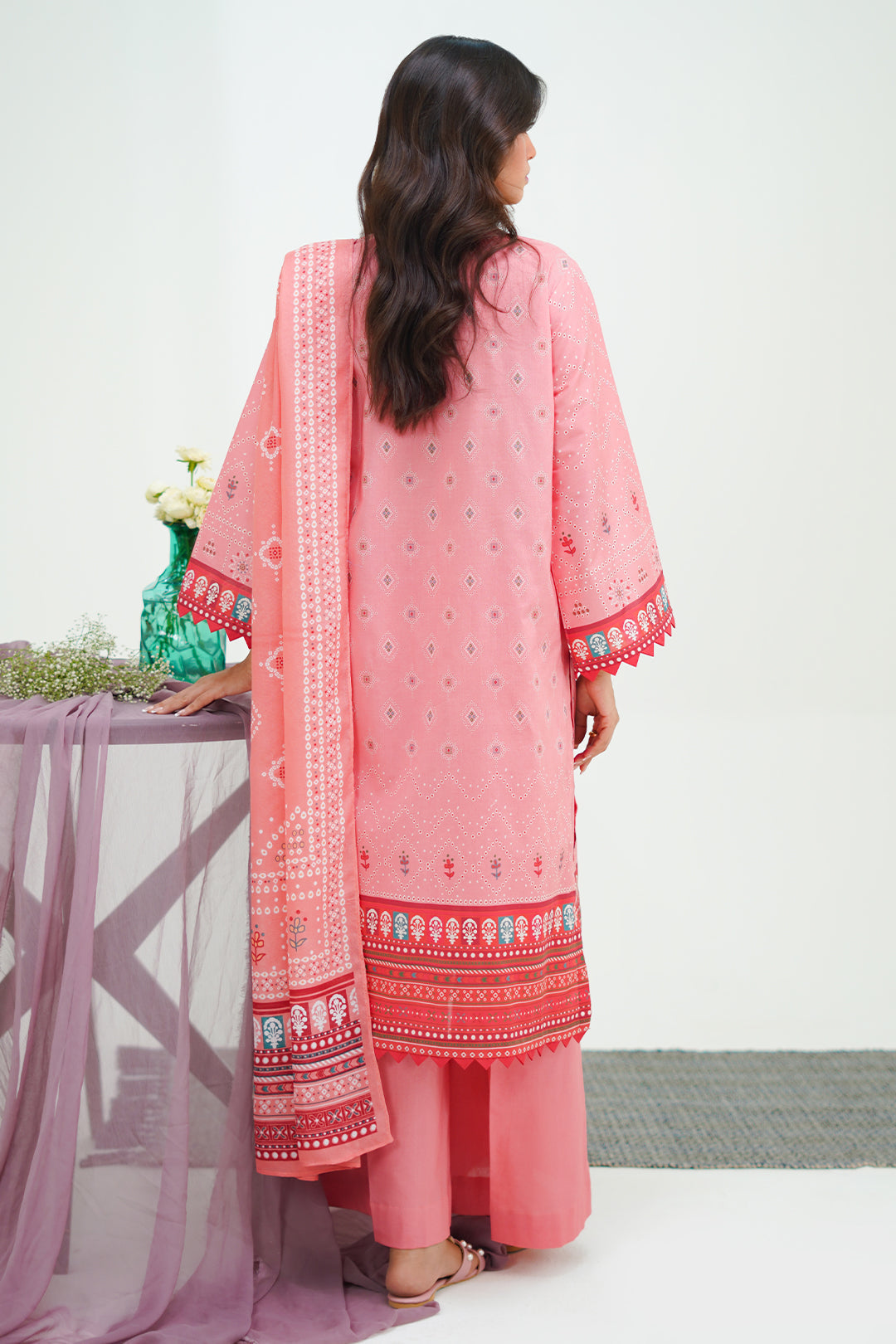 Zellbury | Unstitched 3 Piece Lawn | Shirt Shalwar Dupatta - 1719 - by - Libasekhas UK - Registered Vendor of : Zellbury Women - 100% Original Designer Dresss