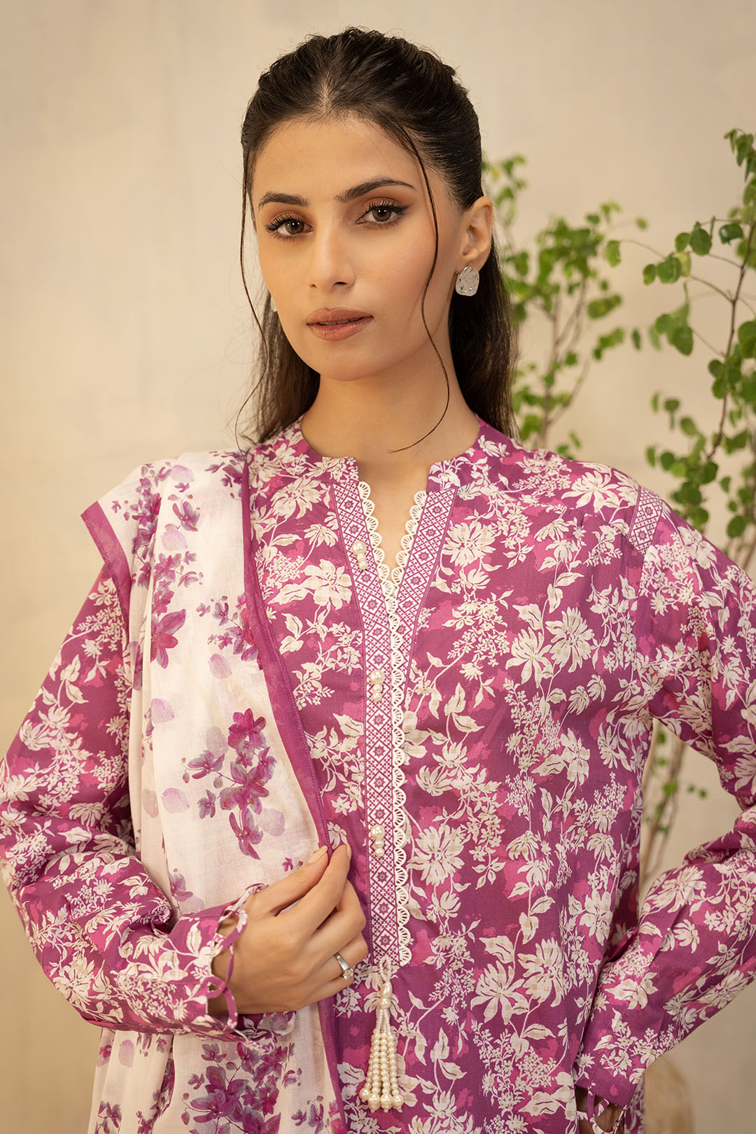 Zellbury | Unstitched 2 Piece Lawn | Shirt Dupatta - 0005 - by - Libasekhas UK - Registered Vendor of : Zellbury Women - 100% Original Designer Dresss