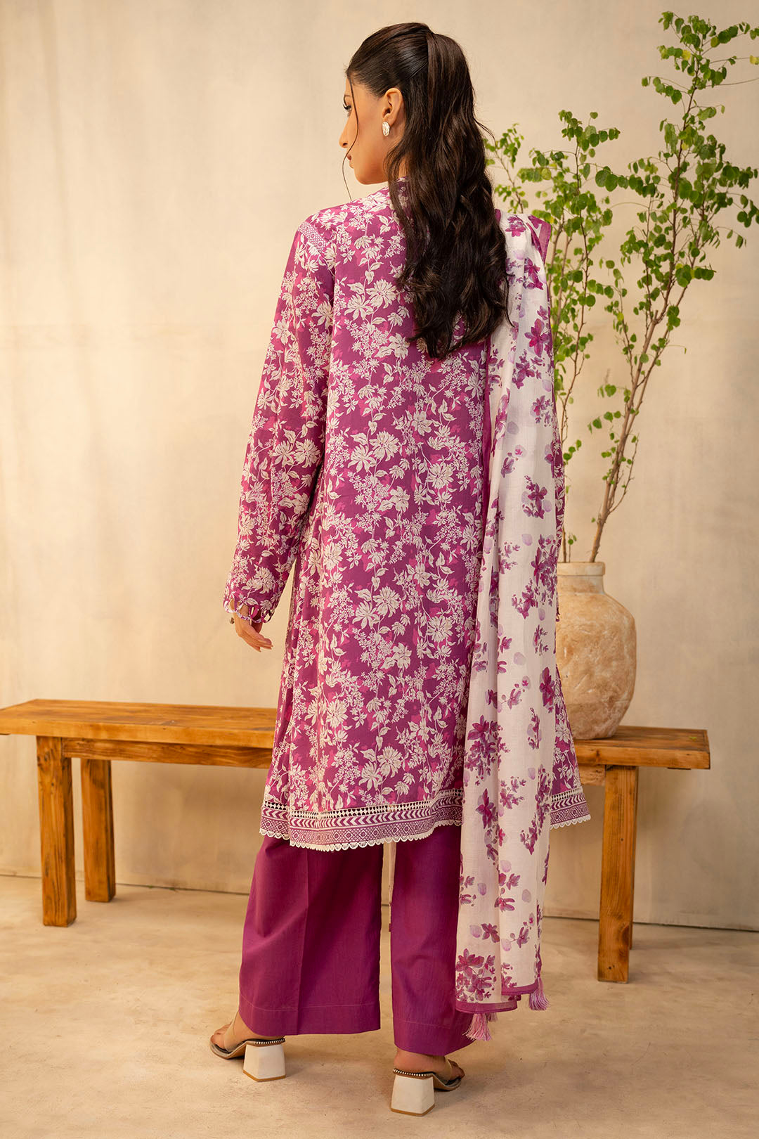 Zellbury | Unstitched 2 Piece Lawn | Shirt Dupatta - 0005 - by - Libasekhas UK - Registered Vendor of : Zellbury Women - 100% Original Designer Dresss