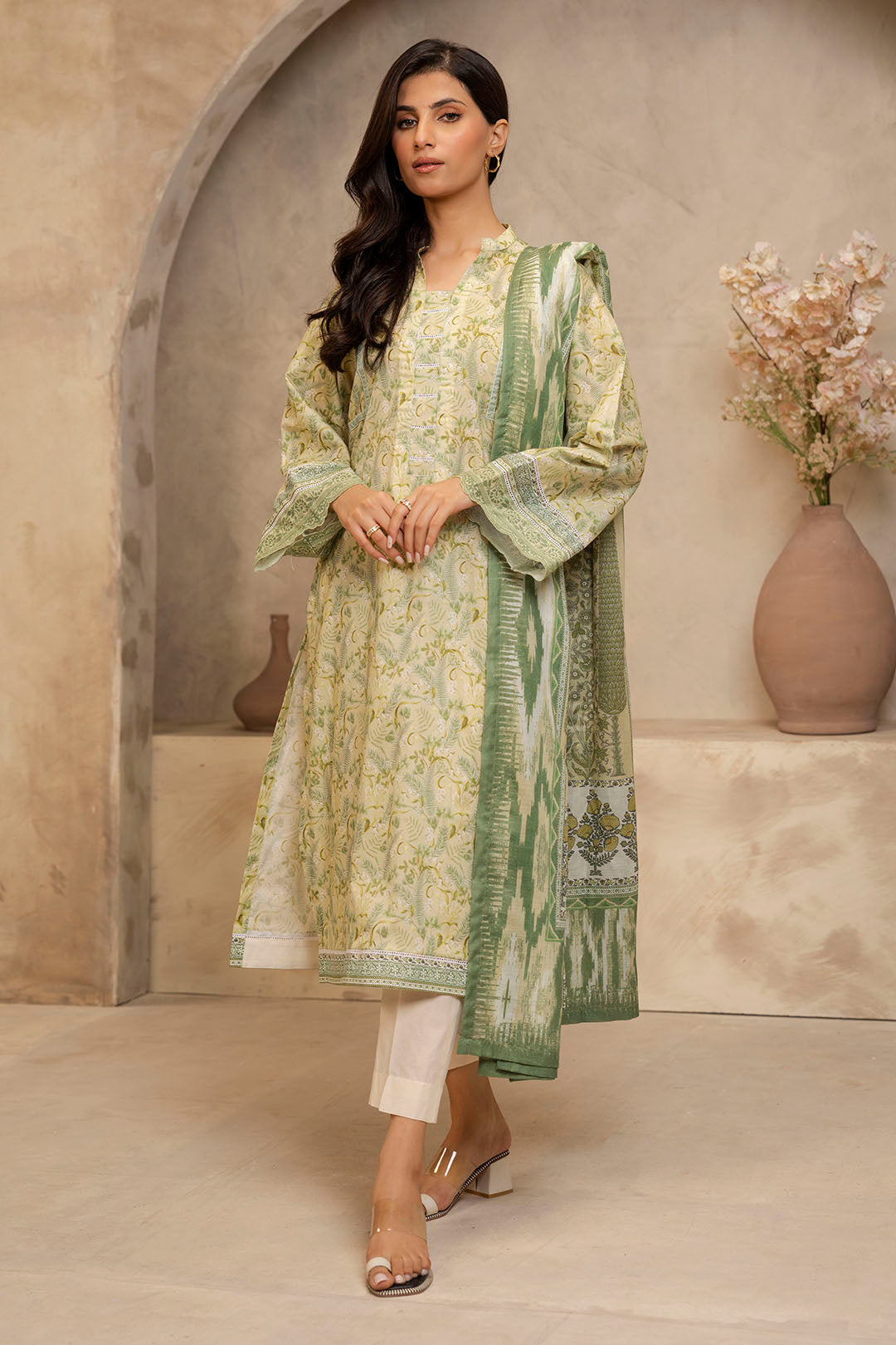 Zellbury | Unstitched 2 Piece Lawn | Shirt Dupatta - 0006 - by - Libasekhas UK - Registered Vendor of : Zellbury Women - 100% Original Designer Dresss