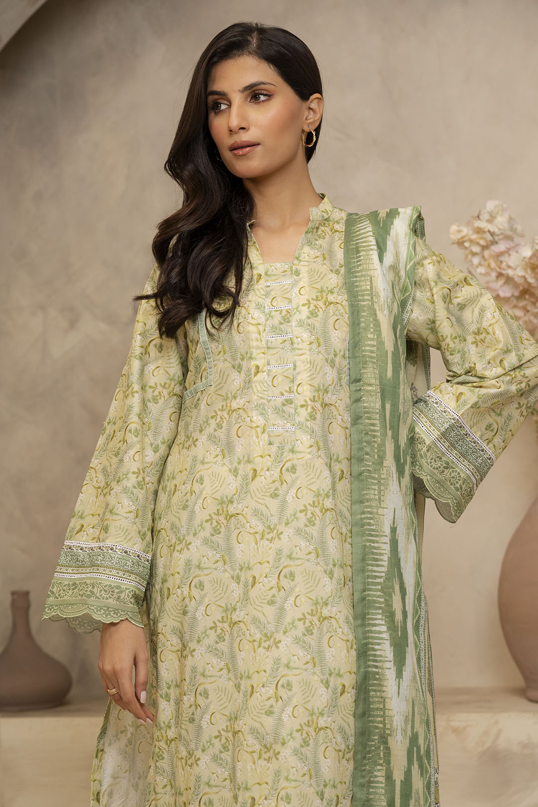 Zellbury | Unstitched 2 Piece Lawn | Shirt Dupatta - 0006 - by - Libasekhas UK - Registered Vendor of : Zellbury Women - 100% Original Designer Dresss