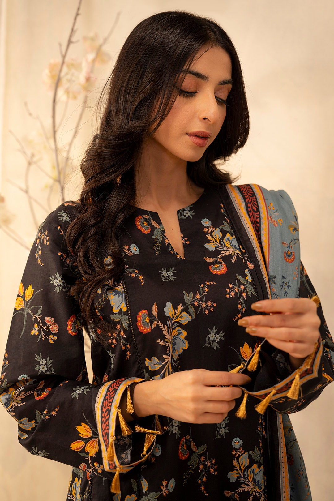 Zellbury | Unstitched 2 Piece Lawn | Shirt Dupatta - 0007 - by - Libasekhas UK - Registered Vendor of : Zellbury Women - 100% Original Designer Dresss