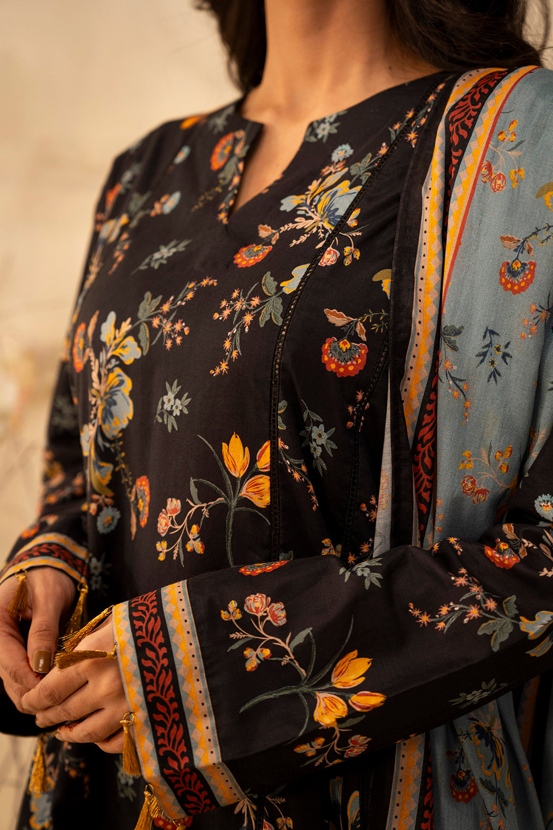 Zellbury | Unstitched 2 Piece Lawn | Shirt Dupatta - 0007 - by - Libasekhas UK - Registered Vendor of : Zellbury Women - 100% Original Designer Dresss