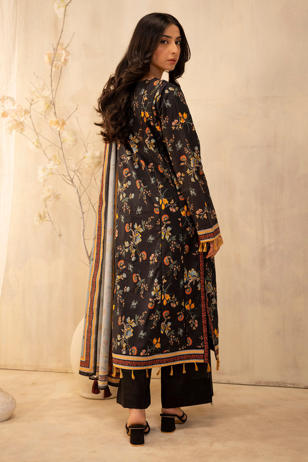 Zellbury | Unstitched 2 Piece Lawn | Shirt Dupatta - 0007 - by - Libasekhas UK - Registered Vendor of : Zellbury Women - 100% Original Designer Dresss