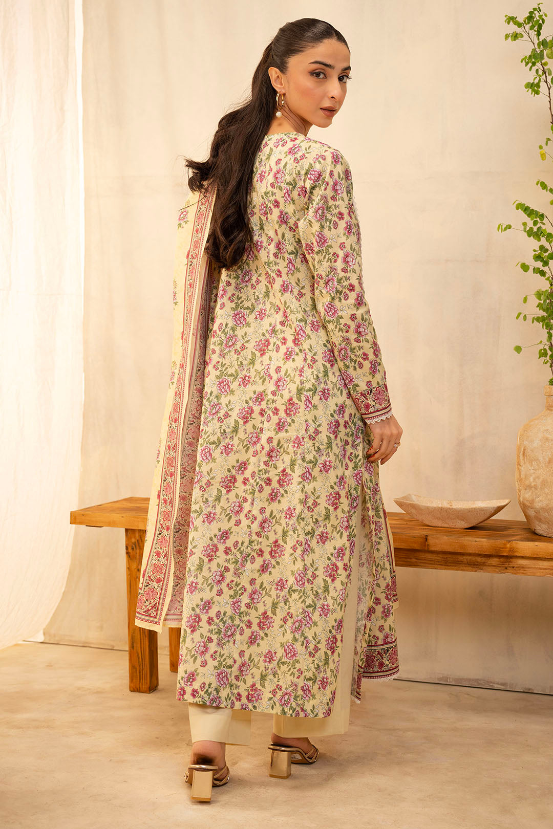 Zellbury | Unstitched 2 Piece Lawn | Shirt Dupatta - 0009 - by - Libasekhas UK - Registered Vendor of : Zellbury Women - 100% Original Designer Dresss
