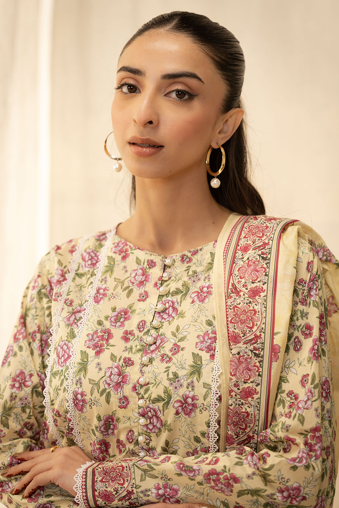 Zellbury | Unstitched 2 Piece Lawn | Shirt Dupatta - 0009 - by - Libasekhas UK - Registered Vendor of : Zellbury Women - 100% Original Designer Dresss