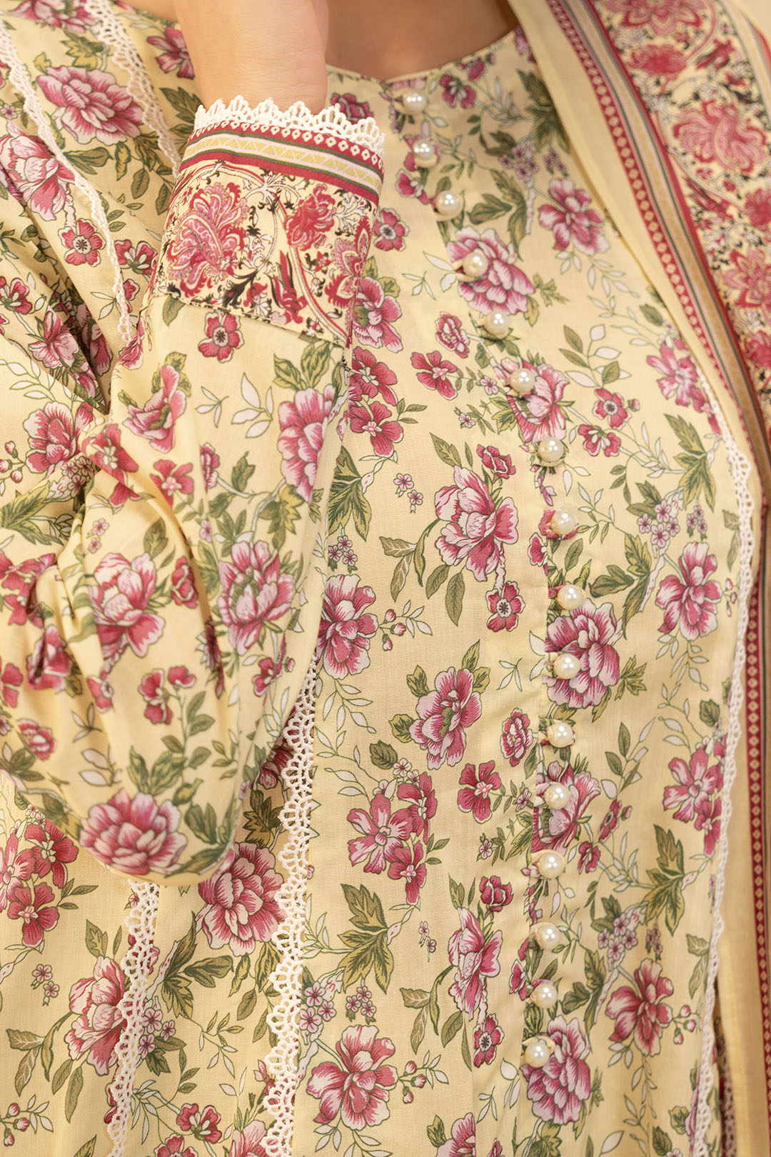 Zellbury | Unstitched 2 Piece Lawn | Shirt Dupatta - 0009 - by - Libasekhas UK - Registered Vendor of : Zellbury Women - 100% Original Designer Dresss