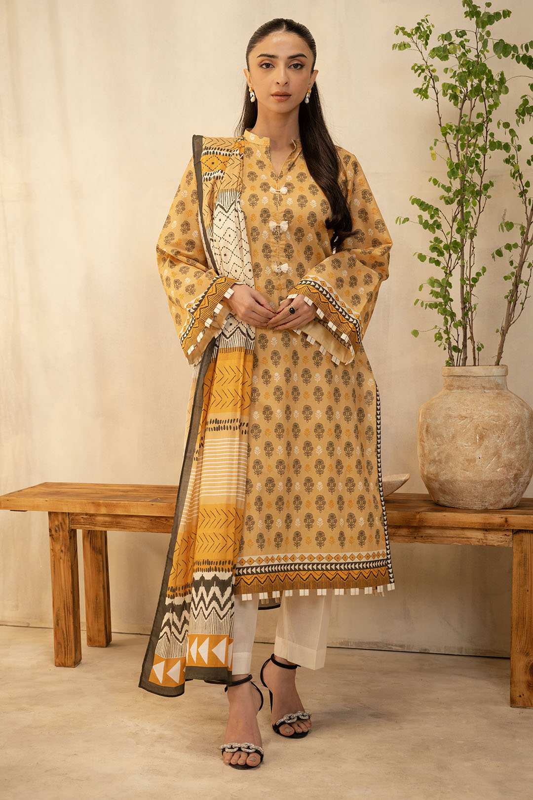 Zellbury | Unstitched 2 Piece Lawn | Shirt Dupatta - 0010 - by - Libasekhas UK - Registered Vendor of : Zellbury Women - 100% Original Designer Dresss