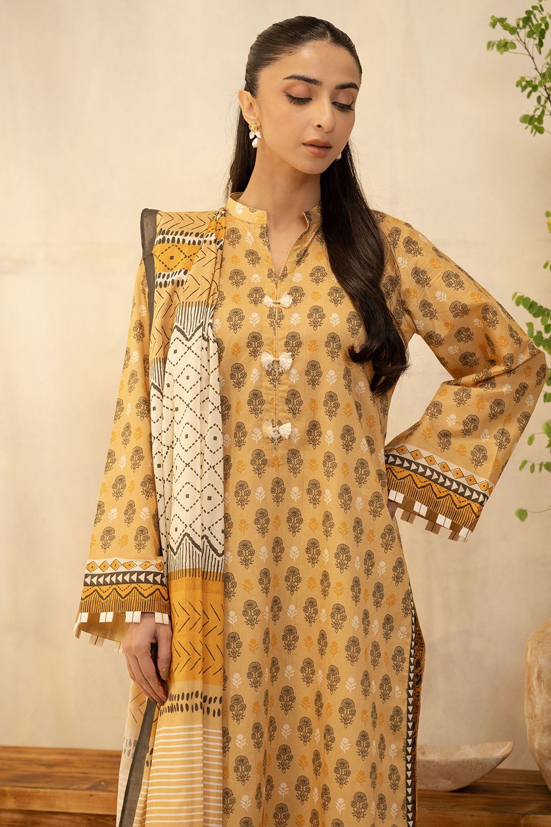Zellbury | Unstitched 2 Piece Lawn | Shirt Dupatta - 0010 - by - Libasekhas UK - Registered Vendor of : Zellbury Women - 100% Original Designer Dresss