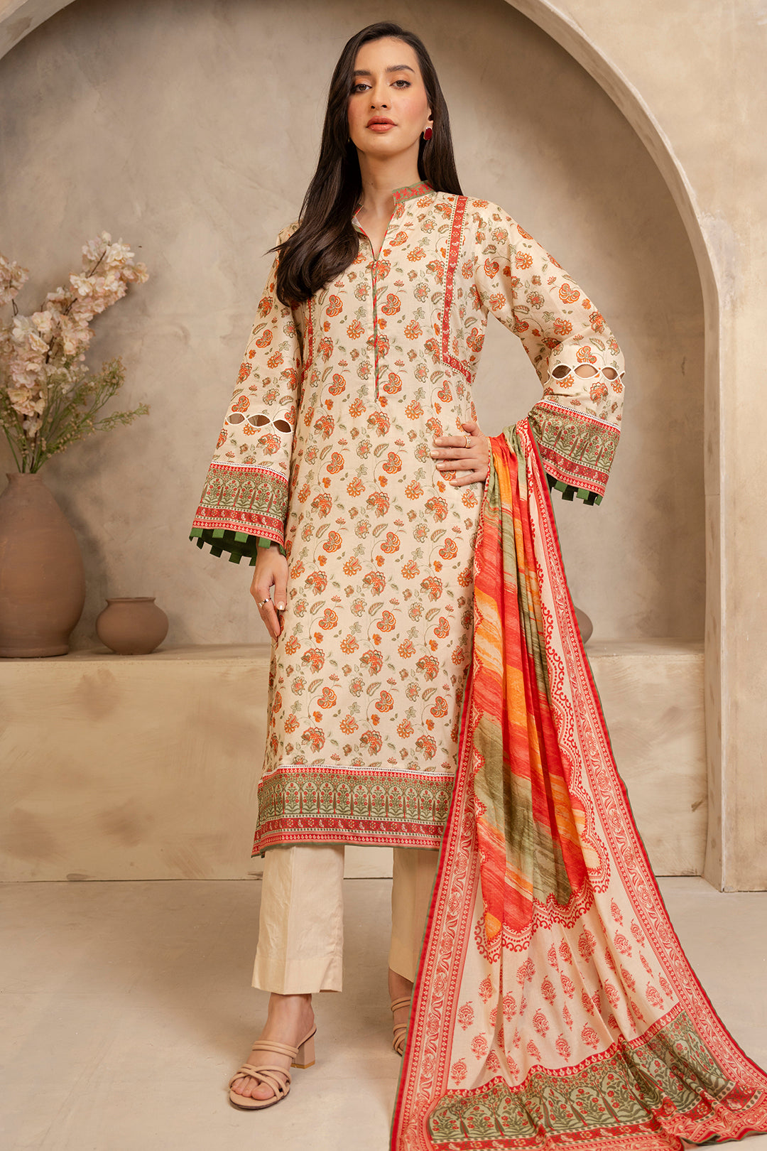 Zellbury | Unstitched 2 Piece Lawn | Shirt Dupatta - 0086 - by - Libasekhas UK - Registered Vendor of : Zellbury Women - 100% Original Designer Dresss