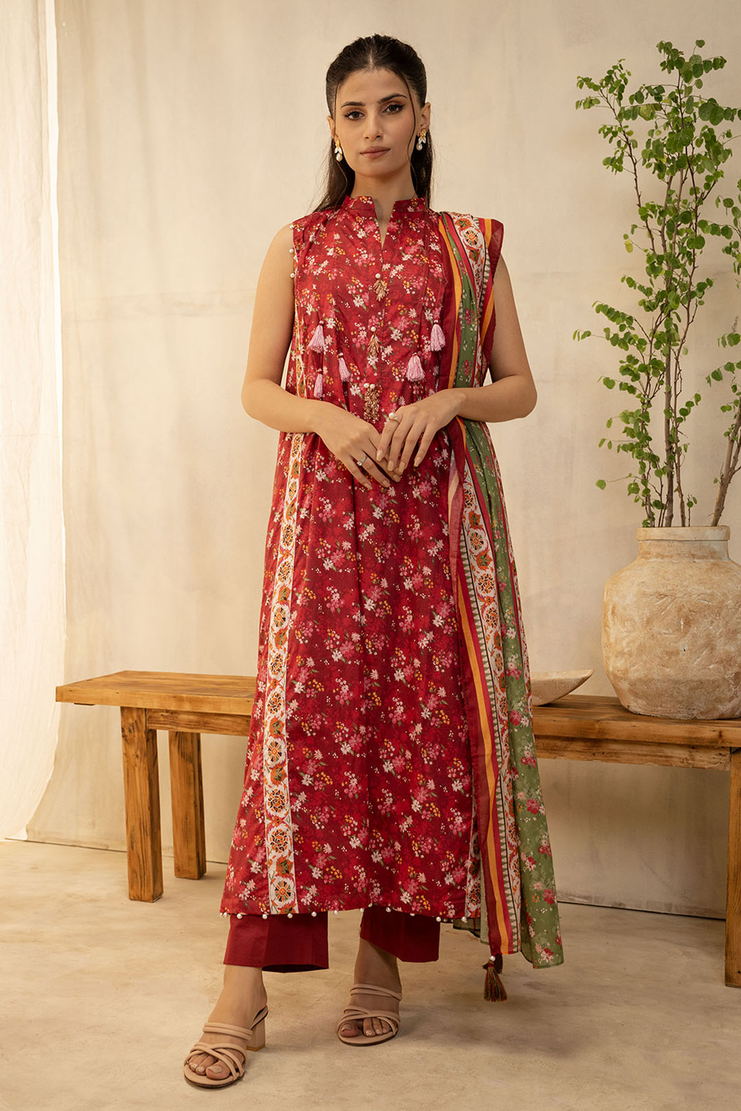 Zellbury | Unstitched 2 Piece Lawn | Shirt Dupatta - 0087 - by - Libasekhas UK - Registered Vendor of : Zellbury Women - 100% Original Designer Dresss