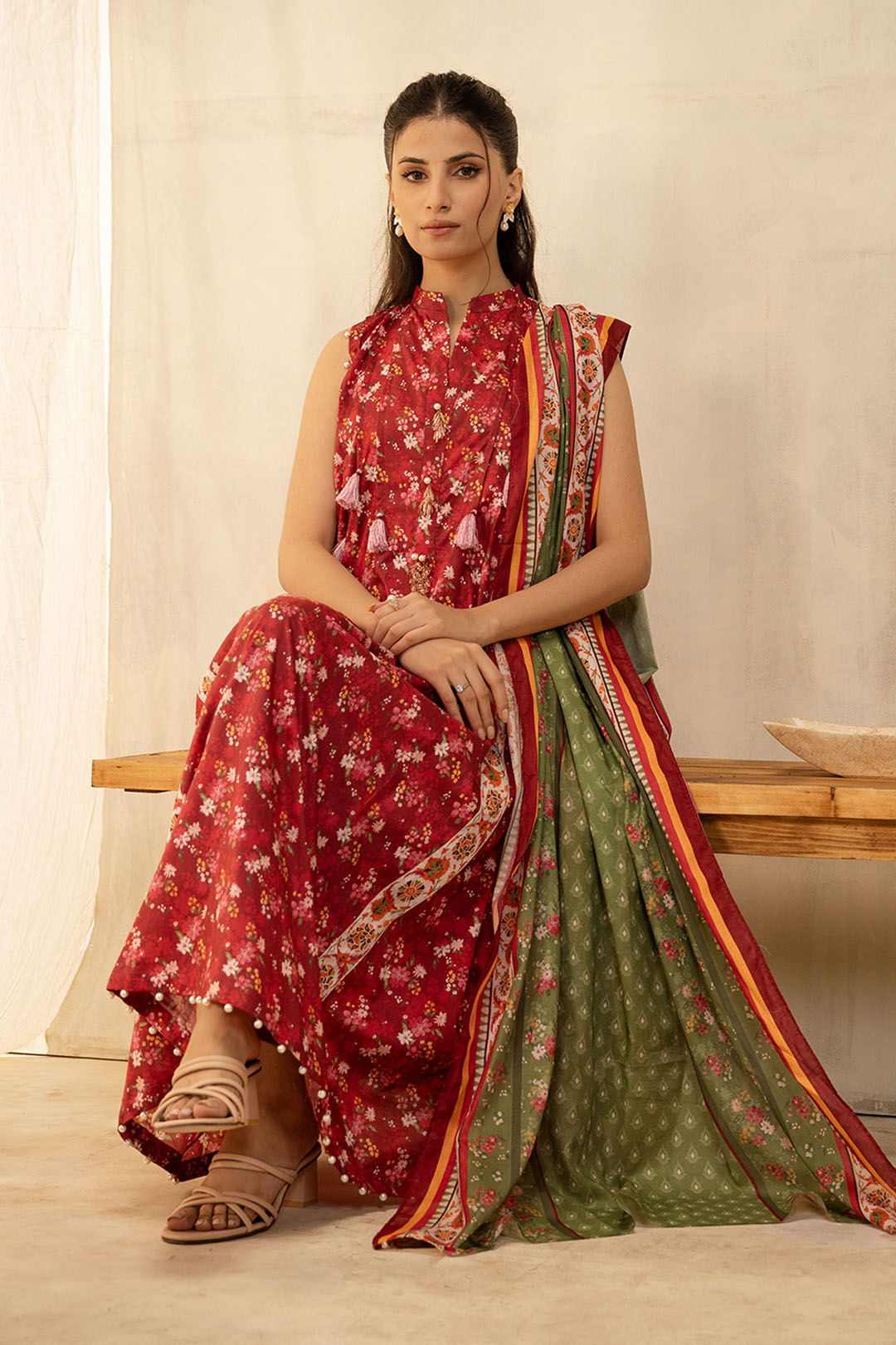 Zellbury | Unstitched 2 Piece Lawn | Shirt Dupatta - 0087 - by - Libasekhas UK - Registered Vendor of : Zellbury Women - 100% Original Designer Dresss