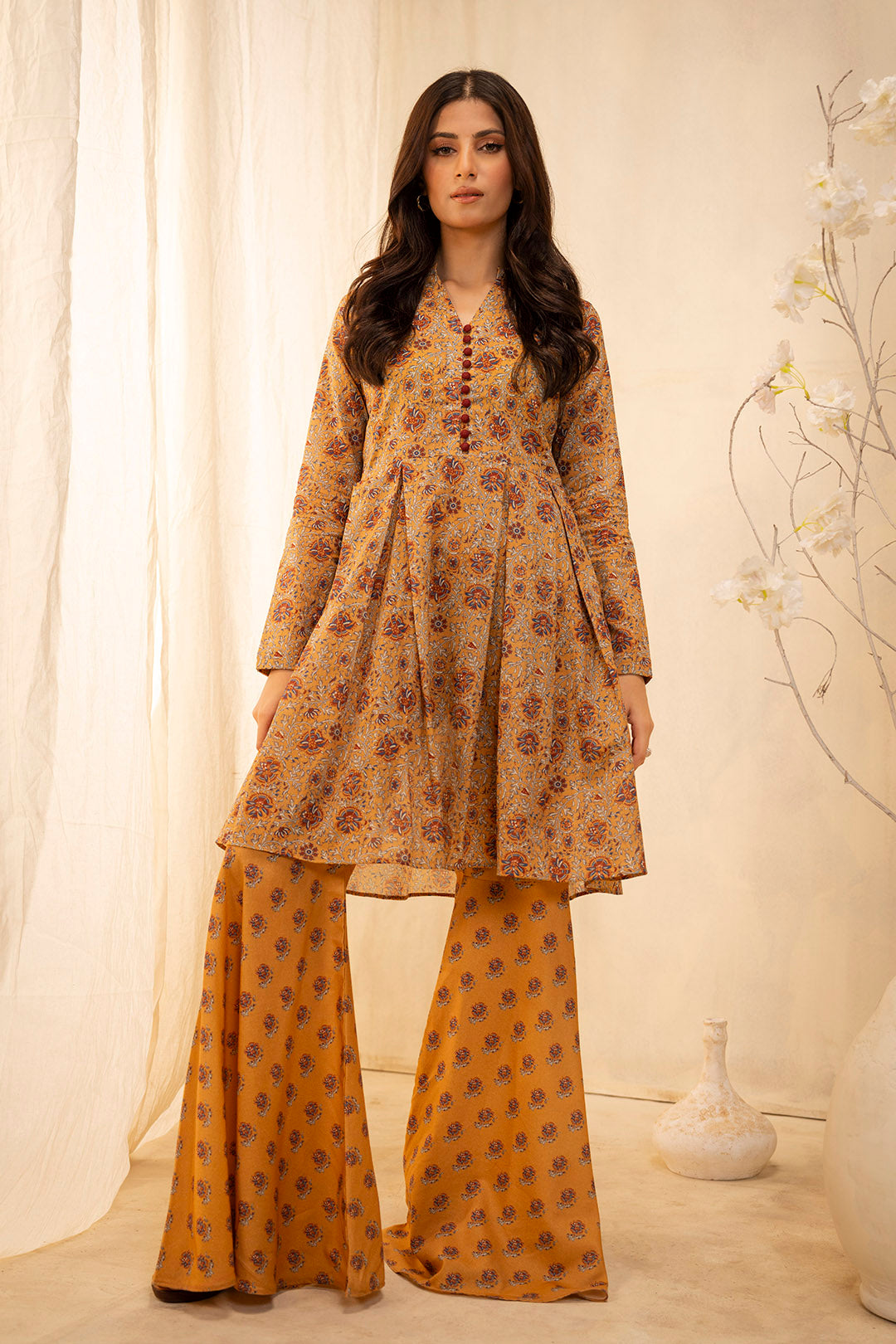 Zellbury | Unstitched 2 Piece Lawn | Shirt Shalwar - 0101 - by - Libasekhas UK - Registered Vendor of : Zellbury Women - 100% Original Designer Dresss