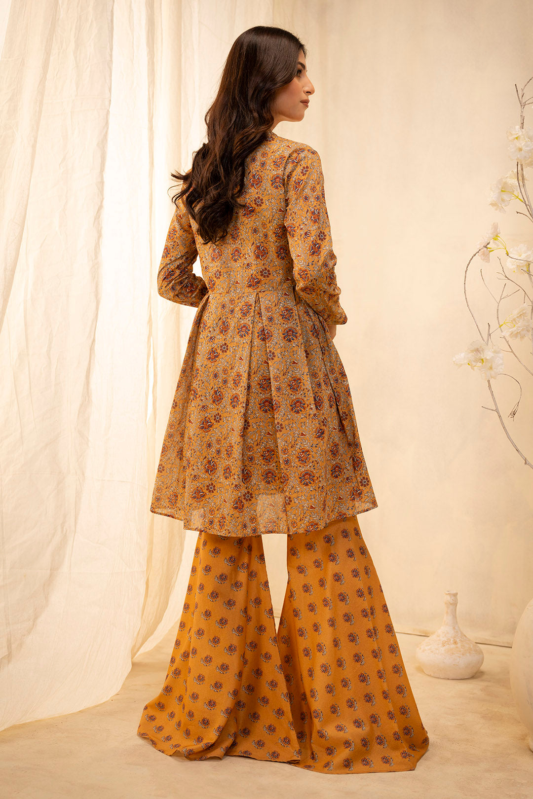 Zellbury | Unstitched 2 Piece Lawn | Shirt Shalwar - 0101 - by - Libasekhas UK - Registered Vendor of : Zellbury Women - 100% Original Designer Dresss