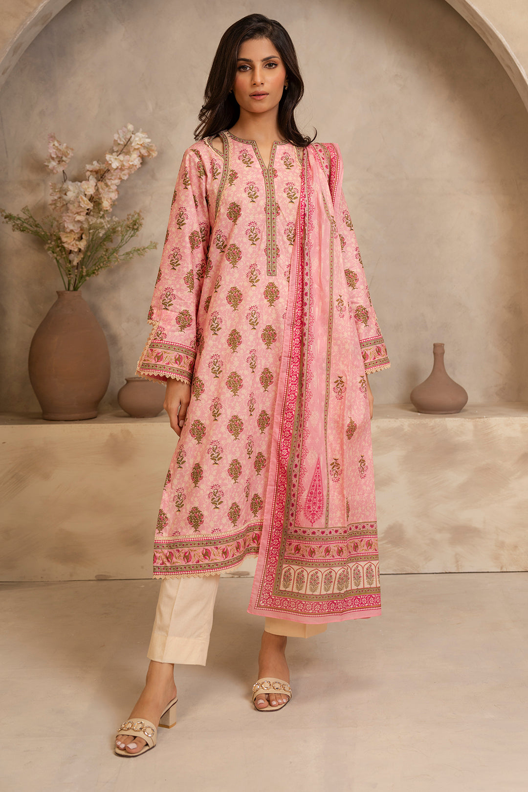 Zellbury | Unstitched 2 Piece Lawn | Shirt Dupatta - 0157 - by - Libasekhas UK - Registered Vendor of : Zellbury Women - 100% Original Designer Dresss