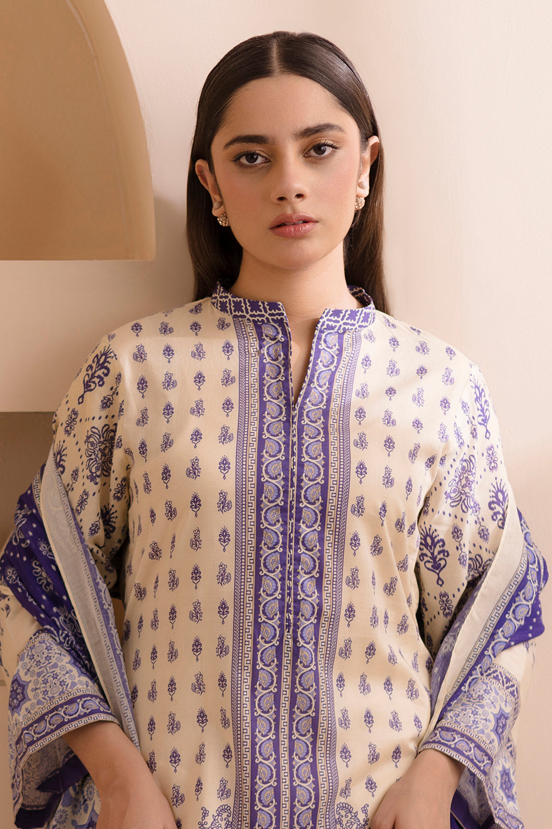 Zellbury | Unstitched 2 Piece Lawn | Shirt Dupatta - 0158 - by - Libasekhas UK - Registered Vendor of : Zellbury Women - 100% Original Designer Dresss
