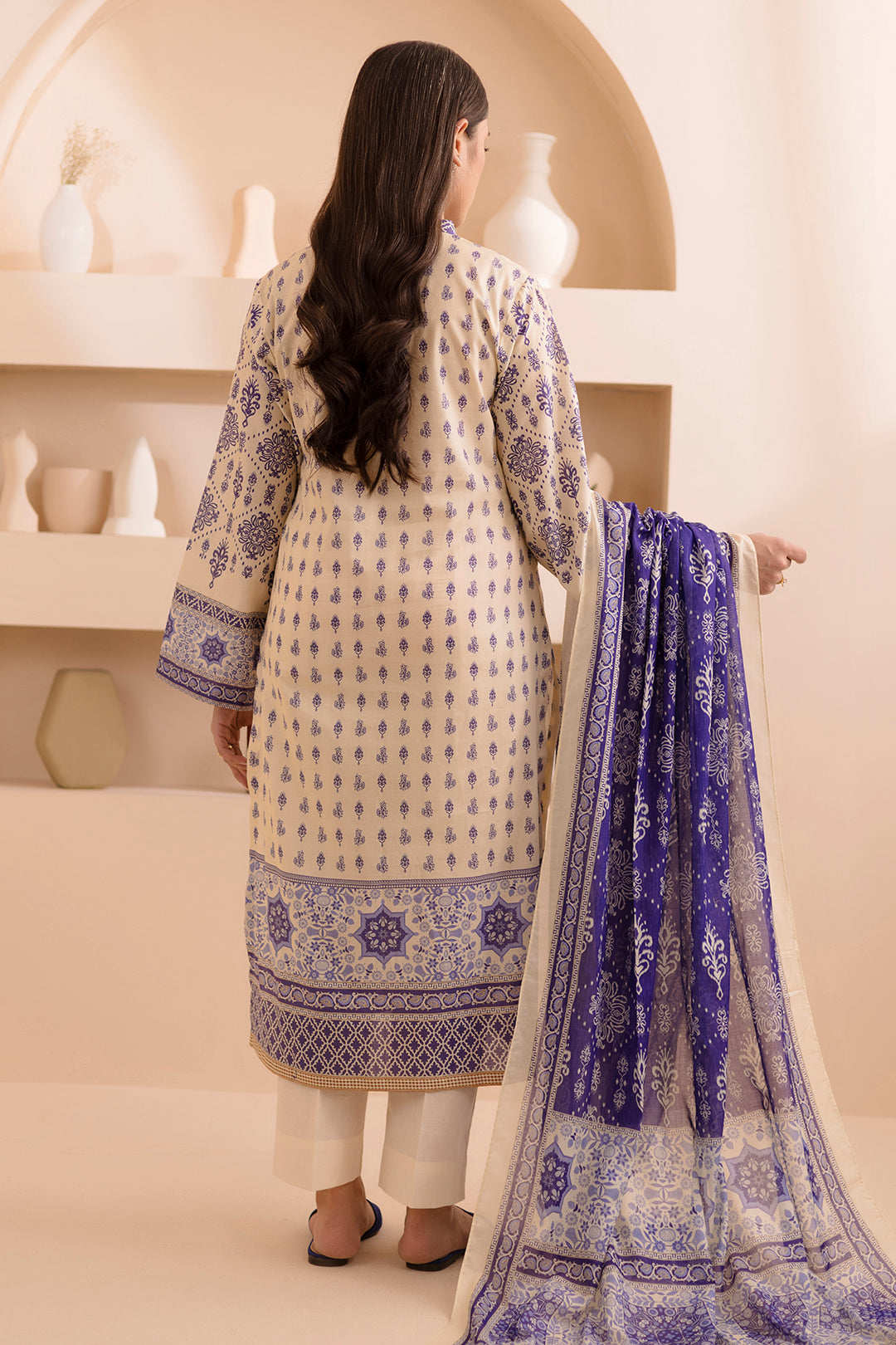 Zellbury | Unstitched 2 Piece Lawn | Shirt Dupatta - 0158 - by - Libasekhas UK - Registered Vendor of : Zellbury Women - 100% Original Designer Dresss