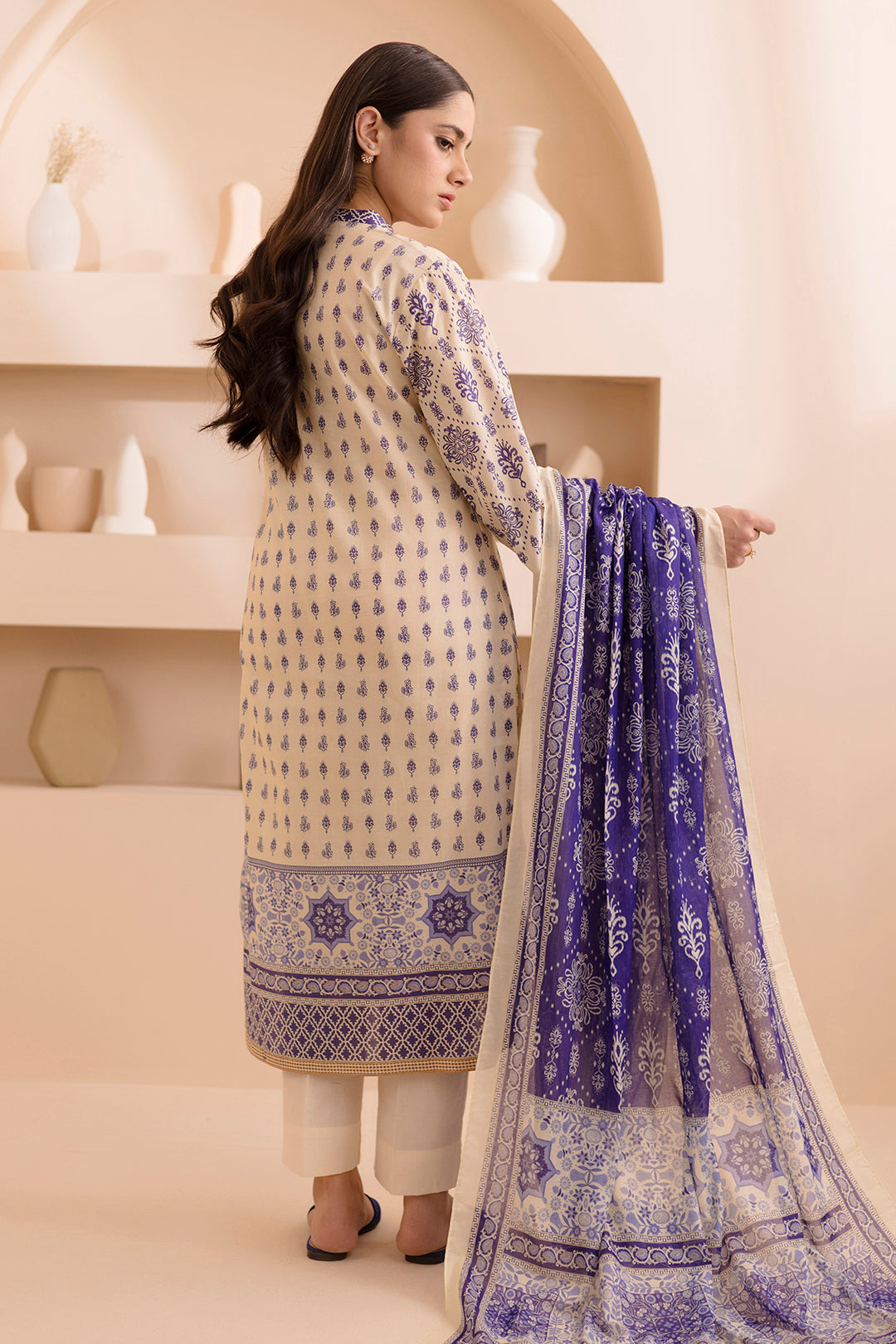 Zellbury | Unstitched 2 Piece Lawn | Shirt Dupatta - 0158 - by - Libasekhas UK - Registered Vendor of : Zellbury Women - 100% Original Designer Dresss