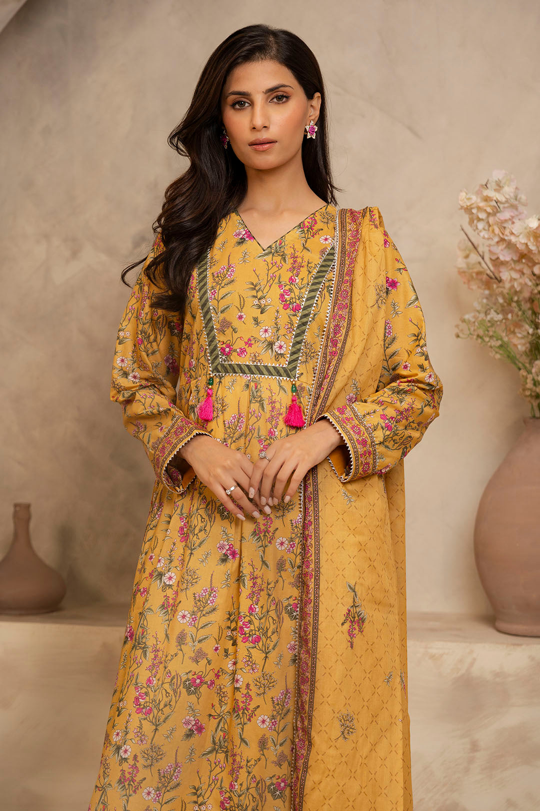 Zellbury | Unstitched 2 Piece Lawn | Shirt Dupatta - 0159 - by - Libasekhas UK - Registered Vendor of : Zellbury Women - 100% Original Designer Dresss