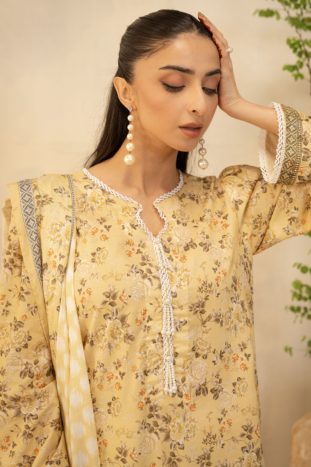 Zellbury | Unstitched 2 Piece Lawn | Shirt Dupatta - 0225 - by - Libasekhas UK - Registered Vendor of : Zellbury Women - 100% Original Designer Dresss