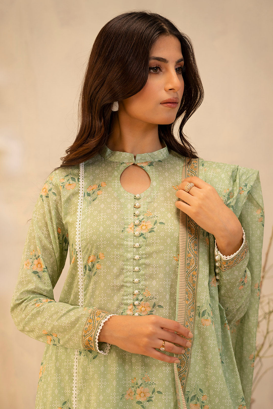 Zellbury | Unstitched 3 Piece Lawn | Shirt Shalwar Dupatta - 0025 - by - Libasekhas UK - Registered Vendor of : Zellbury Women - 100% Original Designer Dresss