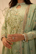 Zellbury | Unstitched 3 Piece Lawn | Shirt Shalwar Dupatta - 0025 - by - Libasekhas UK - Registered Vendor of : Zellbury Women - 100% Original Designer Dresss