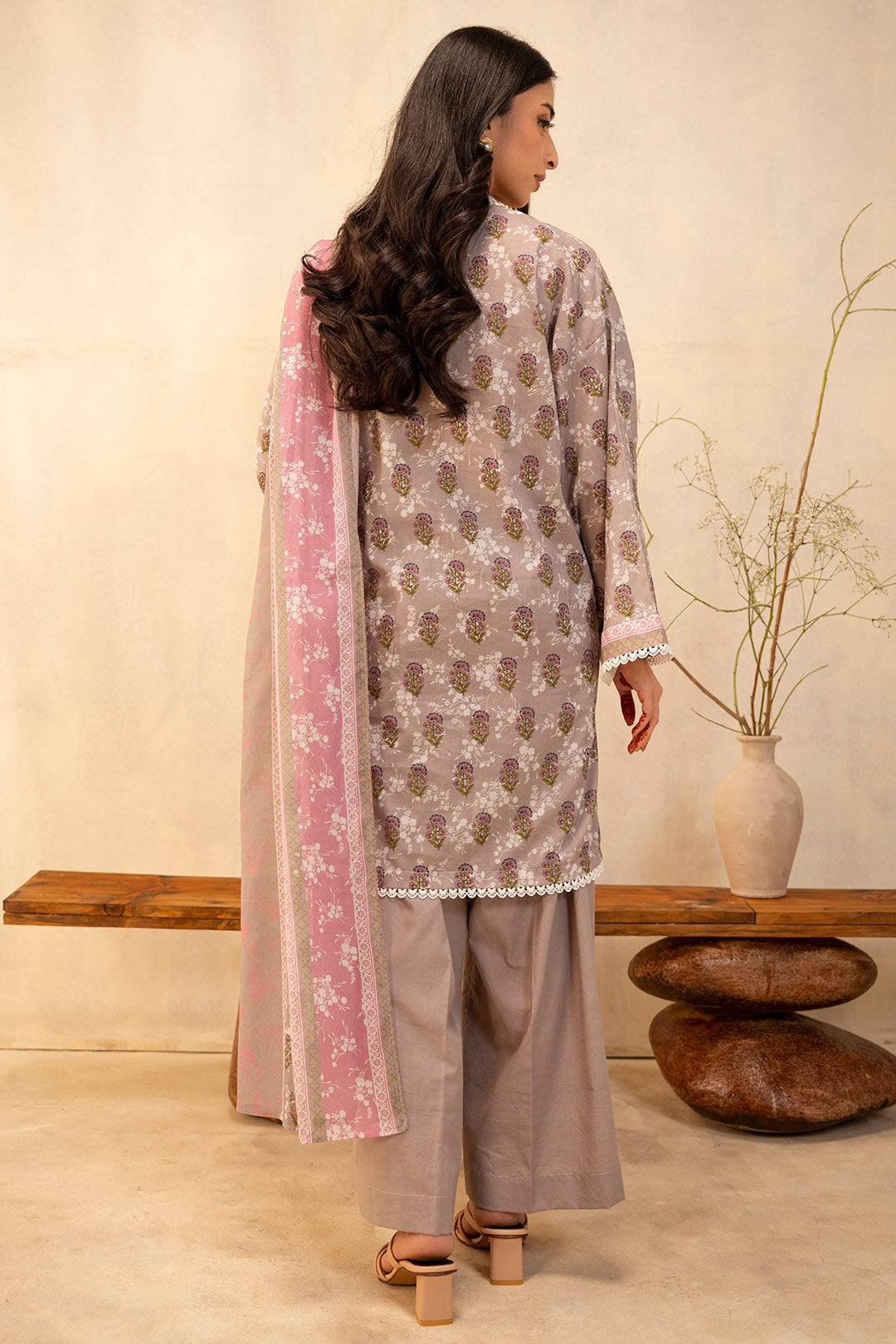 Zellbury | Unstitched 3 Piece Lawn | Shirt Shalwar Dupatta - 0029 - by - Libasekhas UK - Registered Vendor of : Zellbury Women - 100% Original Designer Dresss