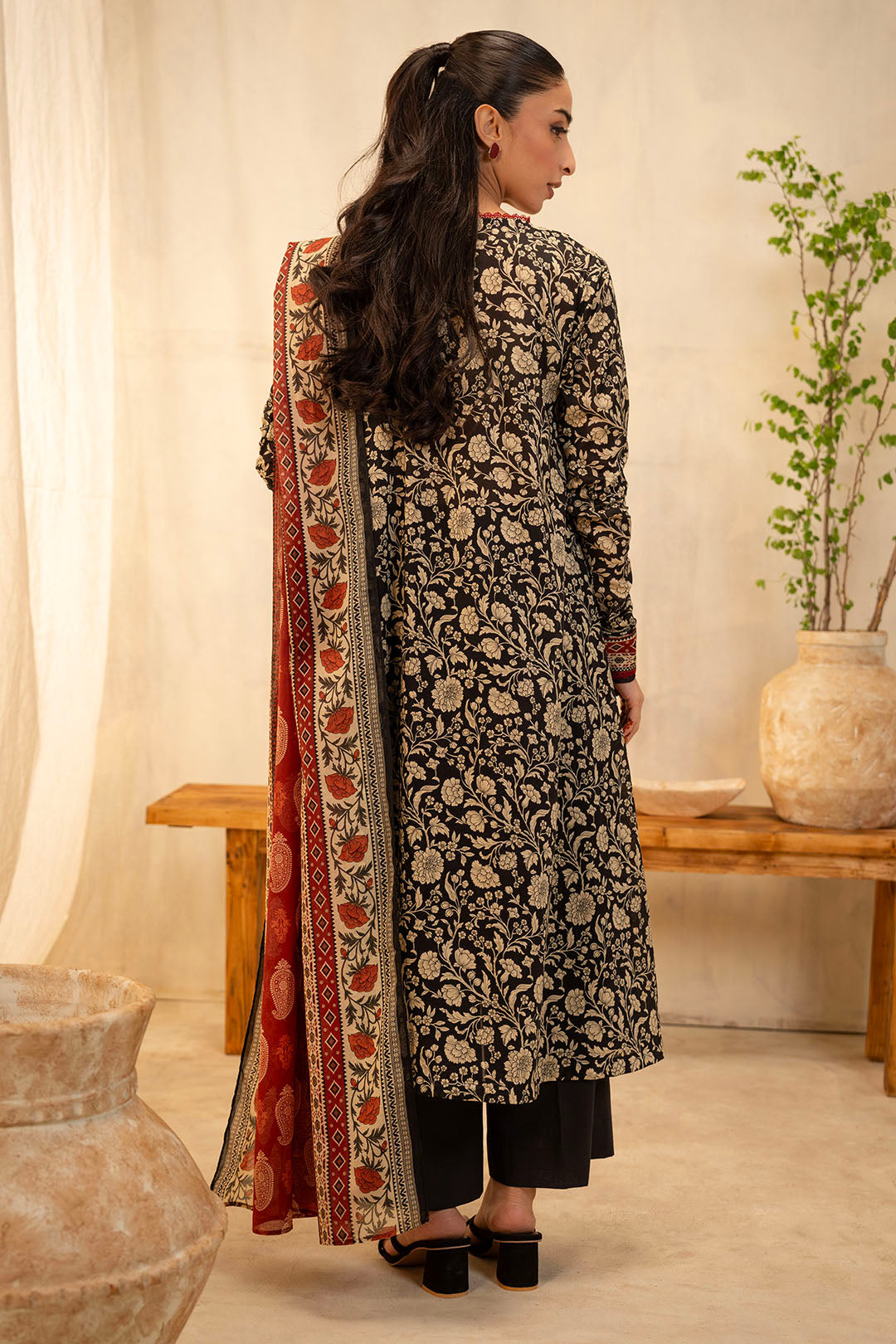 Zellbury | Unstitched 3 Piece Lawn | Shirt Shalwar Dupatta - 0030 - by - Libasekhas UK - Registered Vendor of : Zellbury Women - 100% Original Designer Dresss