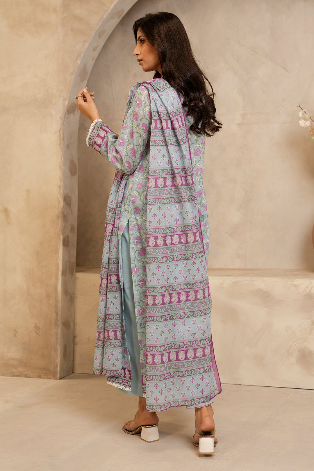 Zellbury | Unstitched 3 Piece Lawn | Shirt Shalwar Dupatta - 0031 - by - Libasekhas UK - Registered Vendor of : Zellbury Women - 100% Original Designer Dresss