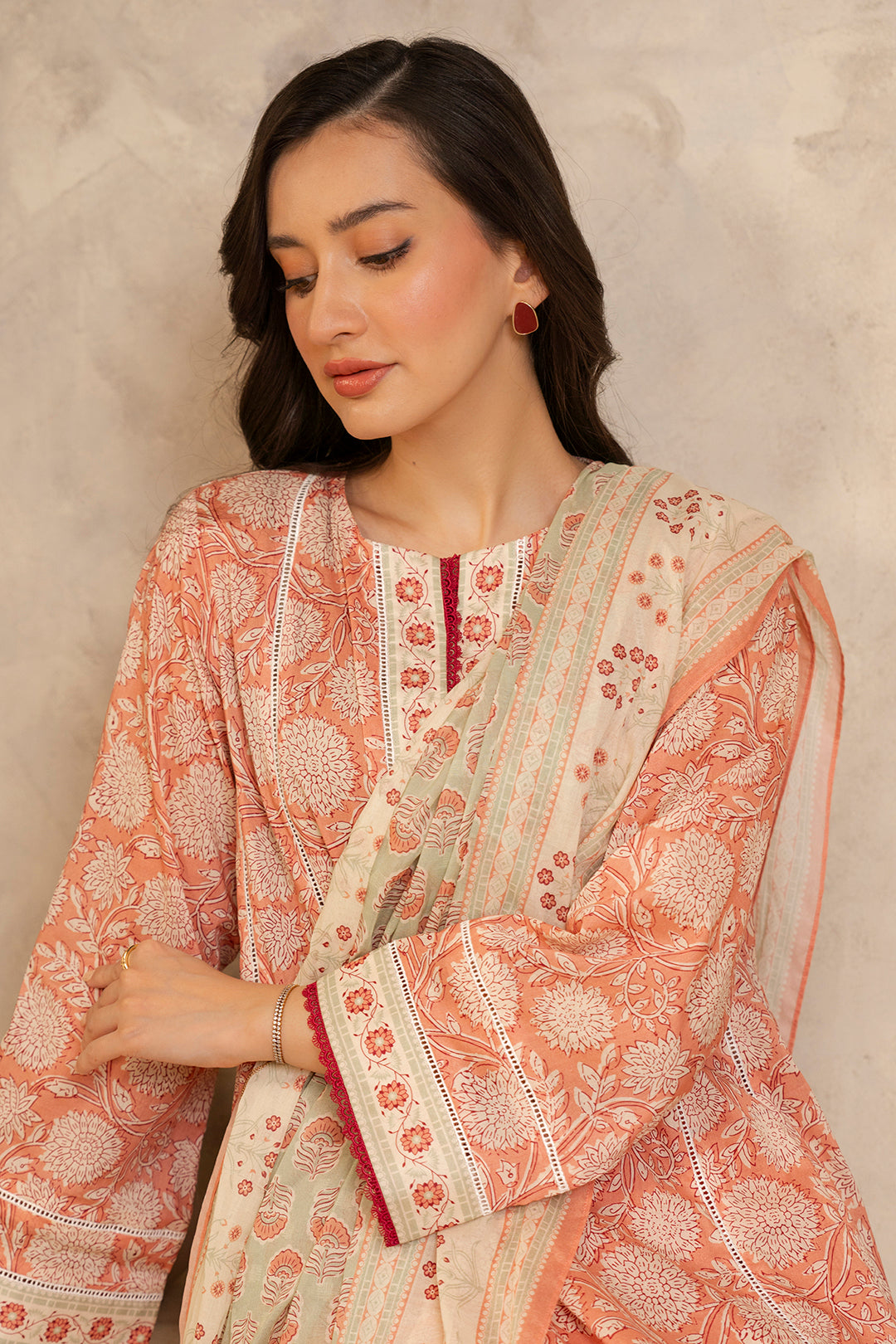 Zellbury | Unstitched 3 Piece Lawn | Shirt Shalwar Dupatta - 0032 - by - Libasekhas UK - Registered Vendor of : Zellbury Women - 100% Original Designer Dresss